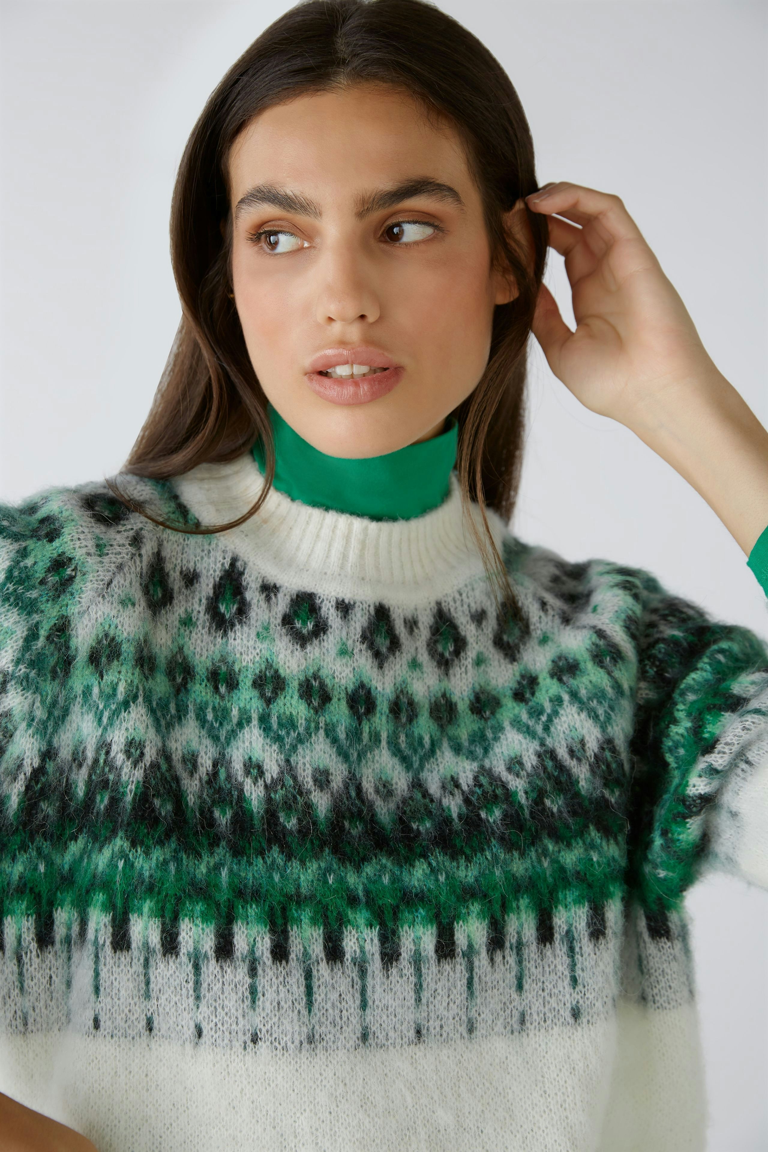 Bild 6 von Pullover - offwhite green in offwhite green | Oui