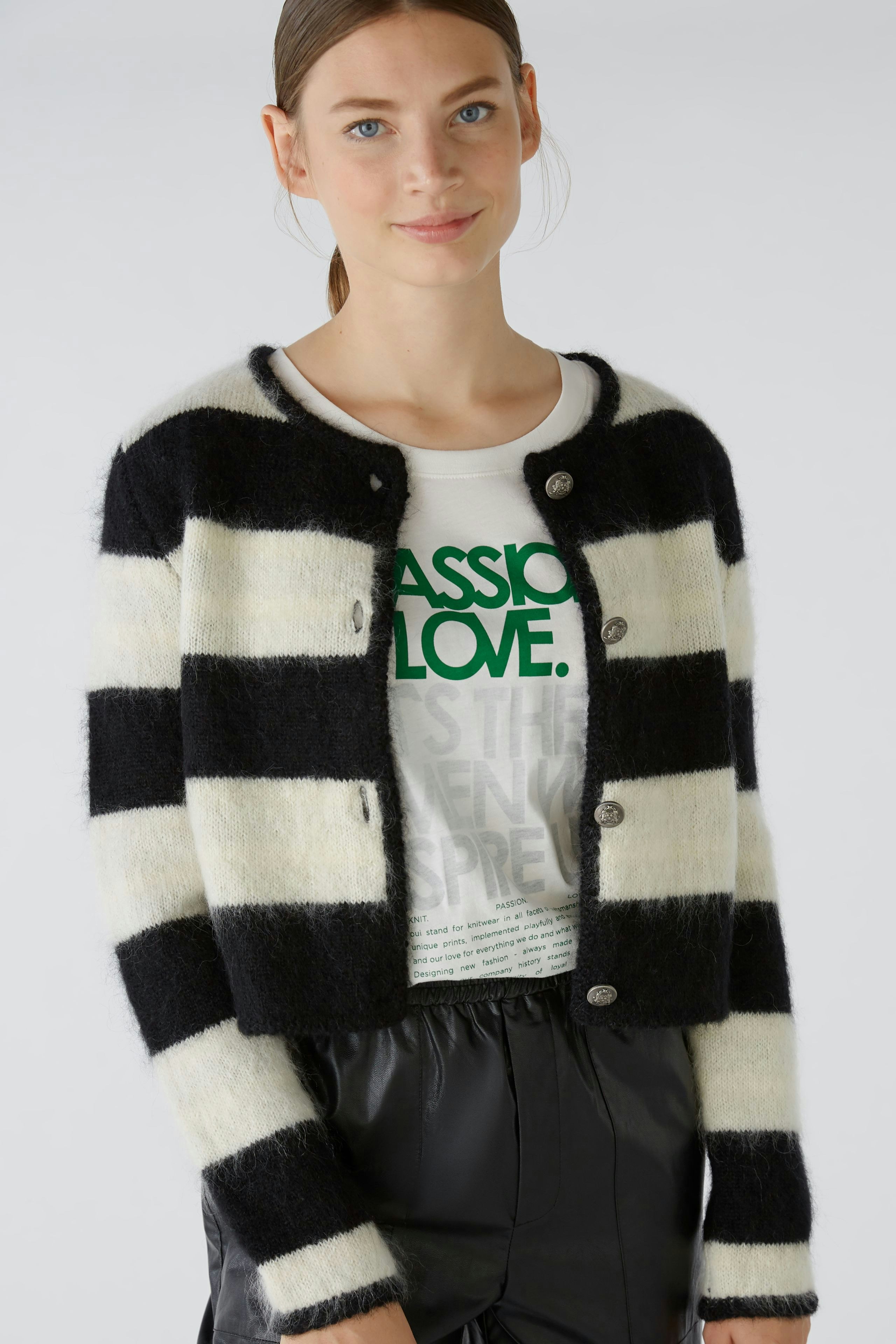Bild 5 von Strickjacke - black offwhite in black offwhite | Oui