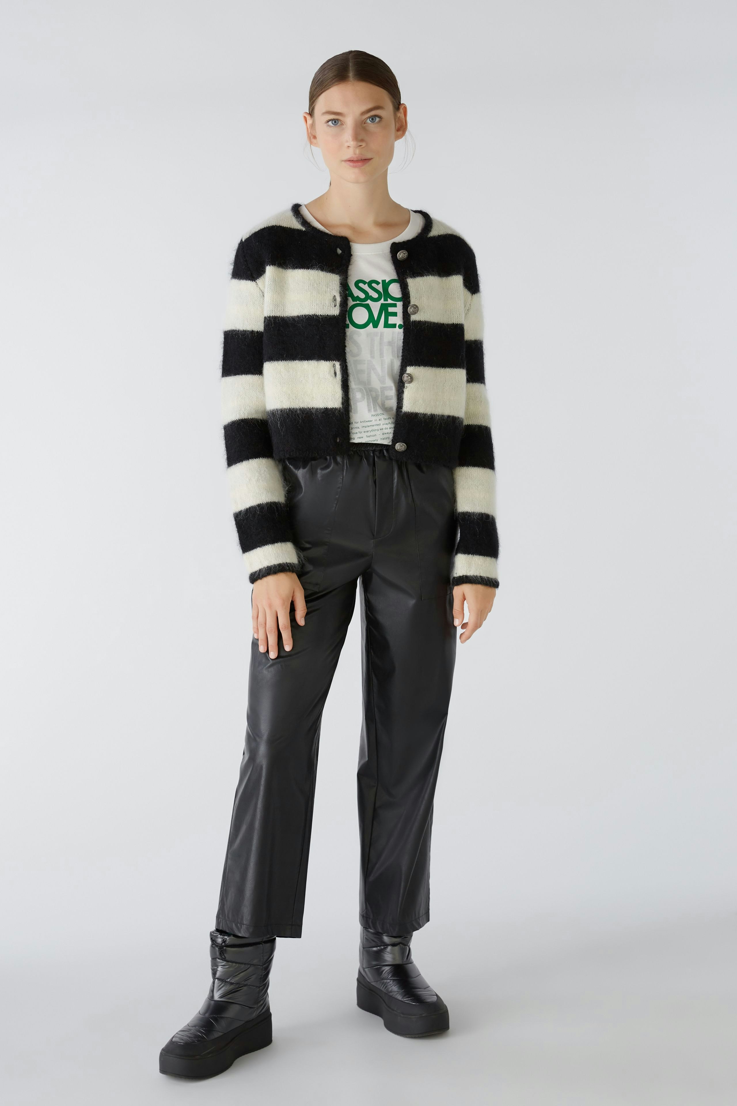 Bild 1 von Strickjacke - black offwhite in black offwhite | Oui