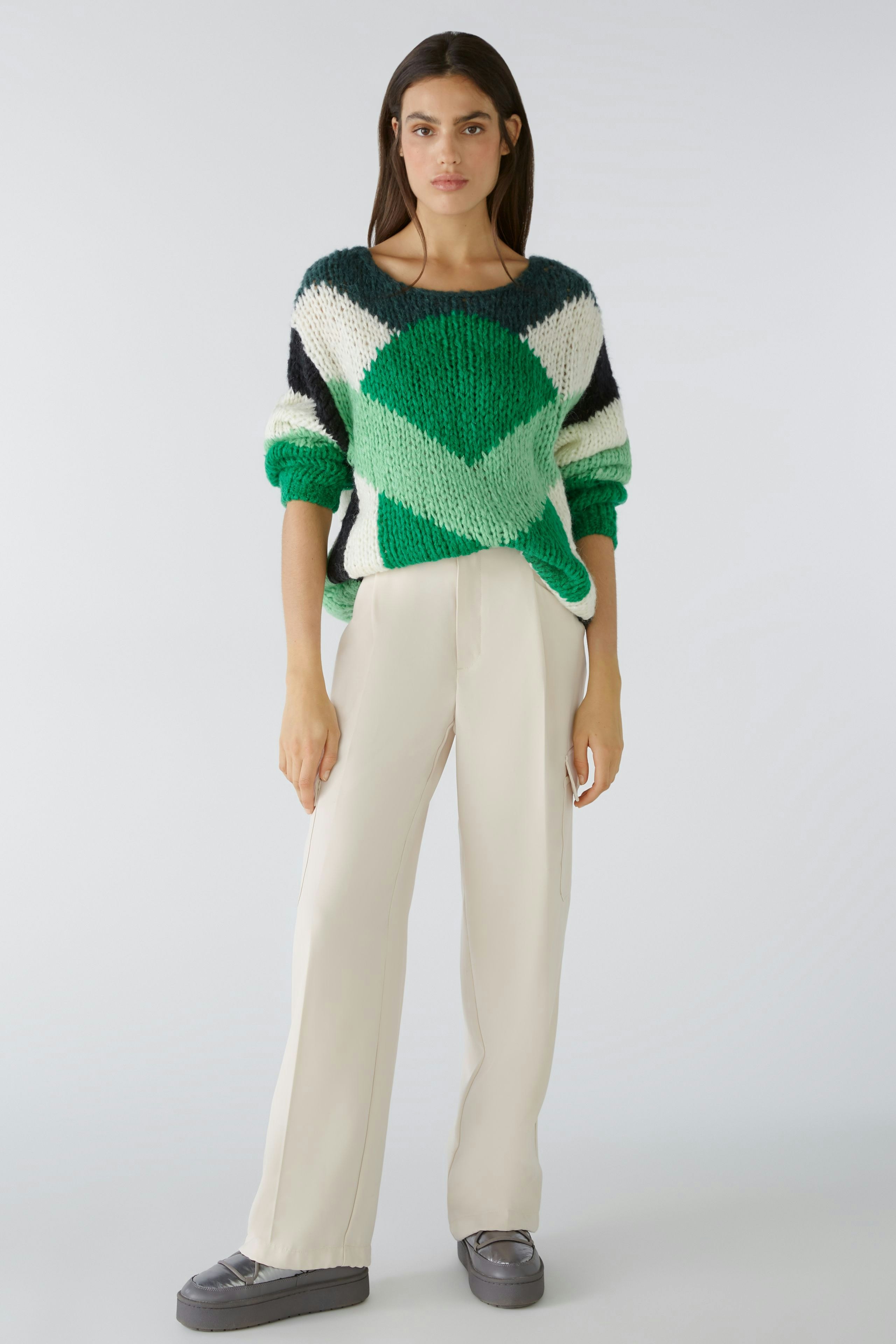 TODAYFUL Raglan Stripe Knit ライトグリーン pullover - light green green