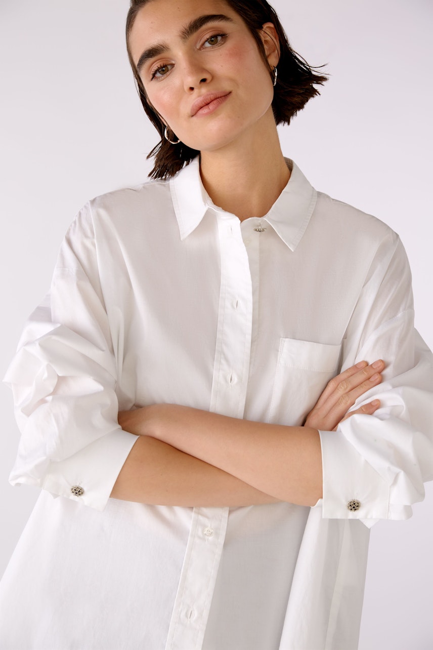 Bild 7 von Bluse - optic white in optic white | Oui