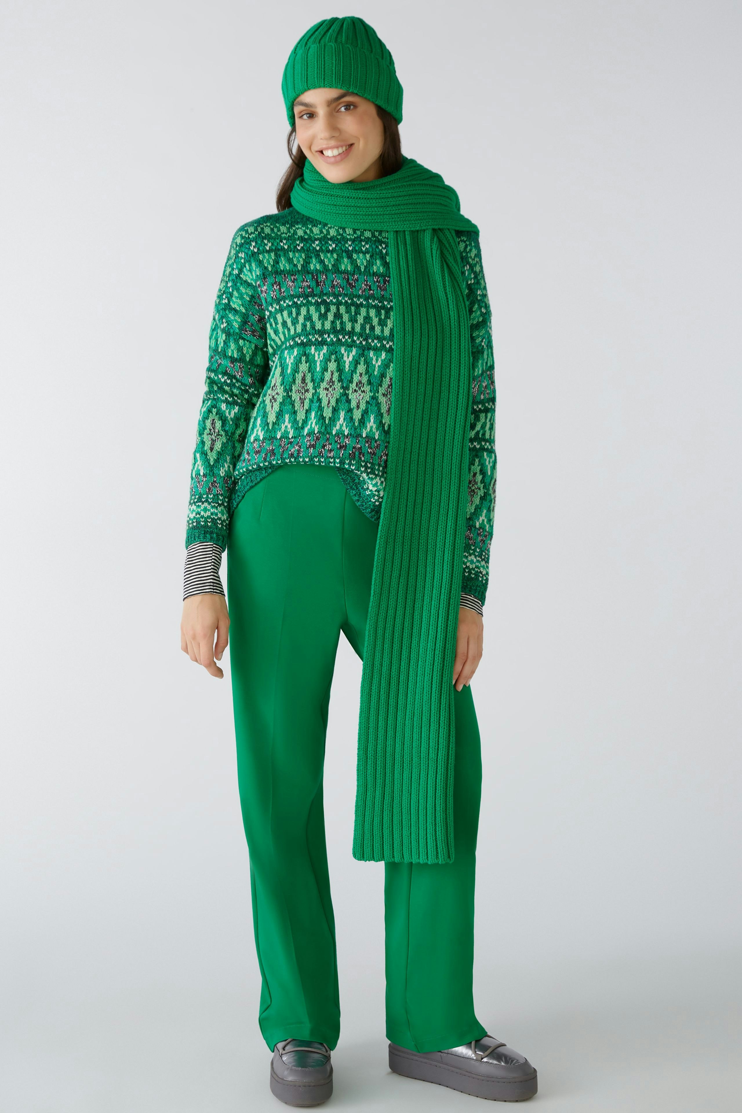 Bild 1 von Knitted scarf - green in green | Oui