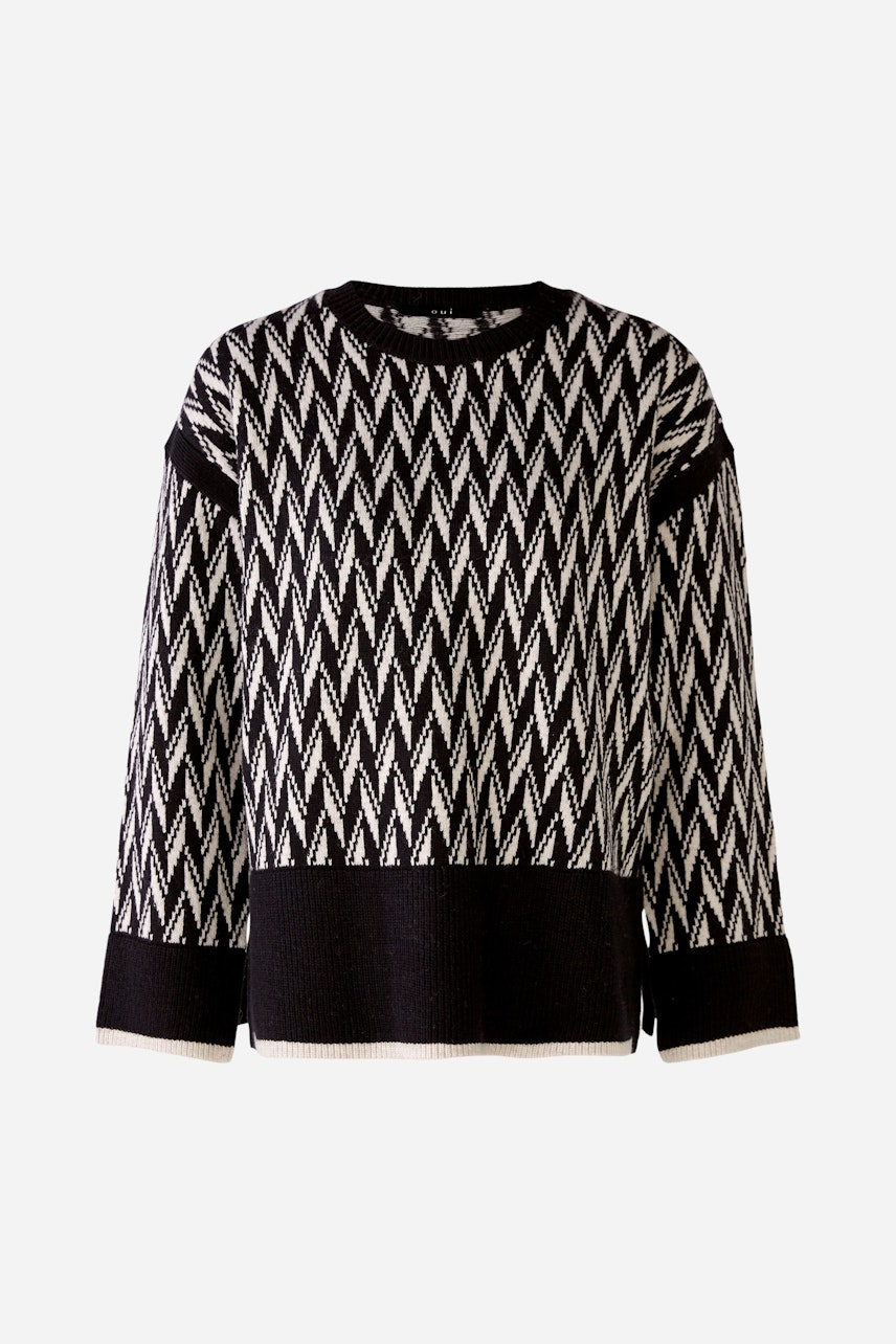 Bild 1 von Pullover - black offwhite in black offwhite | Oui