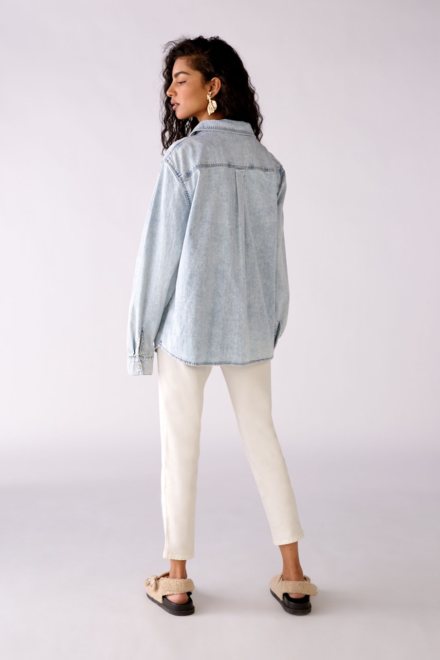 Bild 4 von Hemdbluse - blue denim in blue denim | Oui