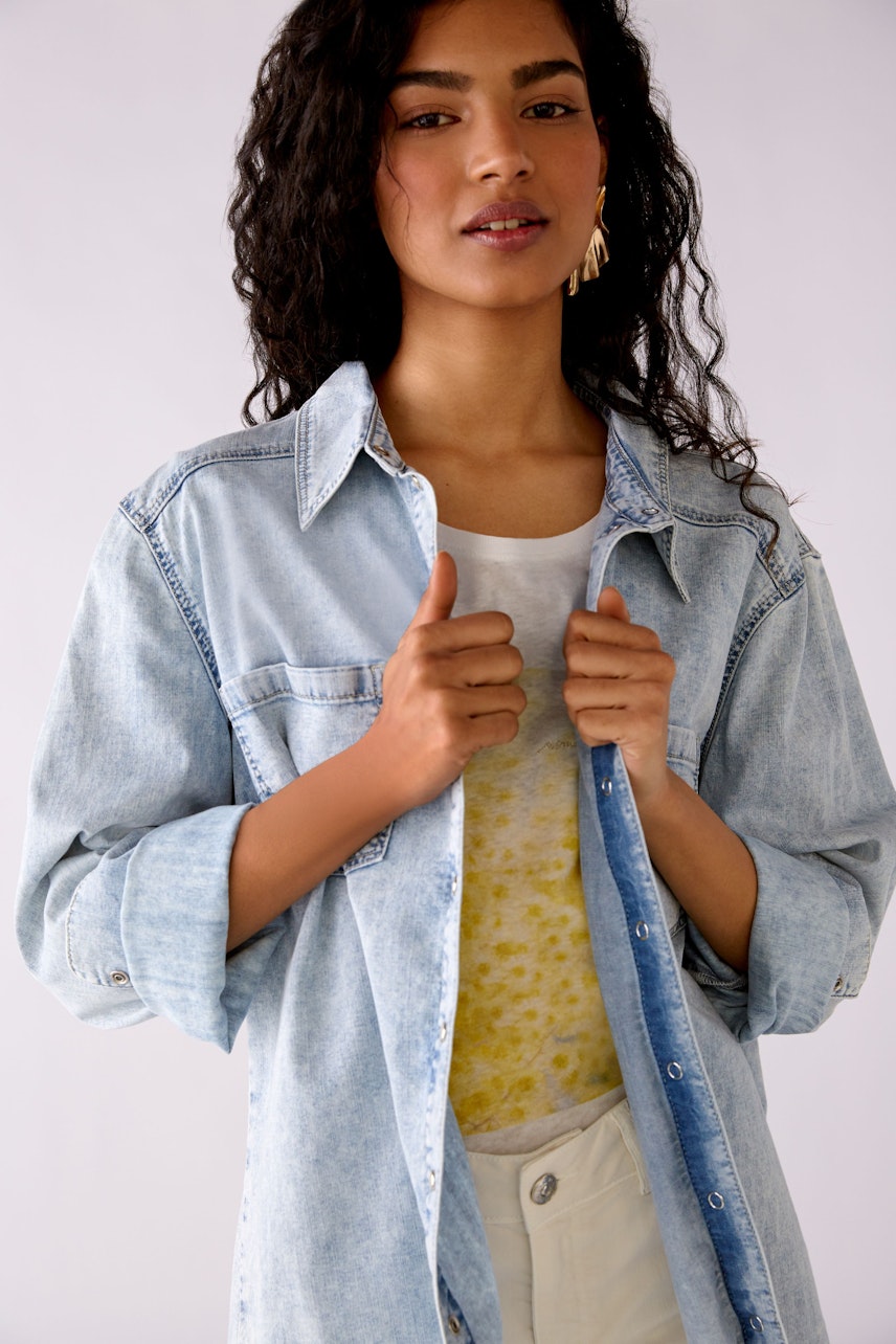 Bild 6 von Hemdbluse - blue denim in blue denim | Oui