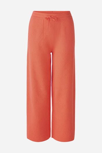 Knitted trousers - hot coral