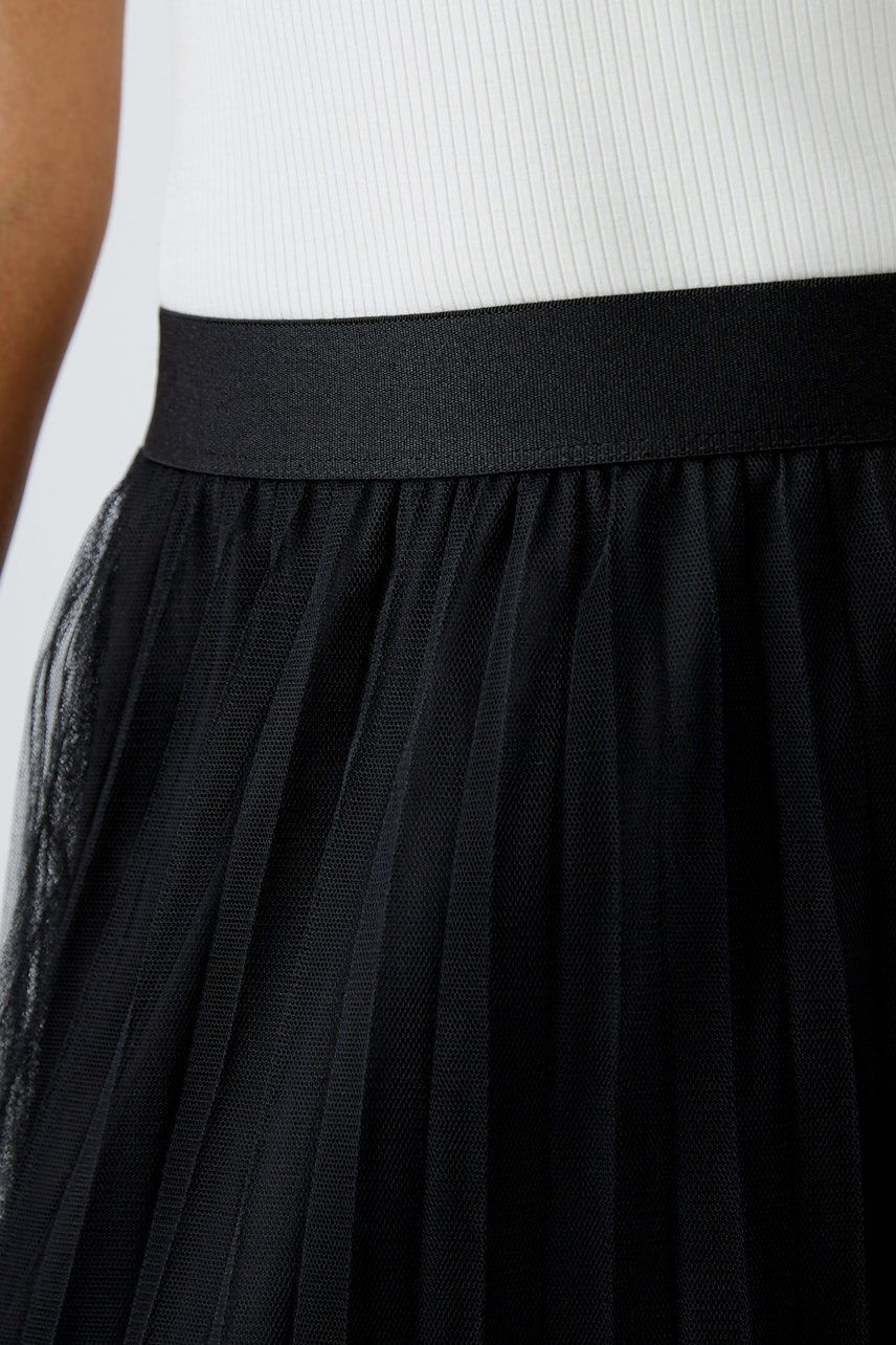 Bild 4 von Midi skirt - black in black | Oui