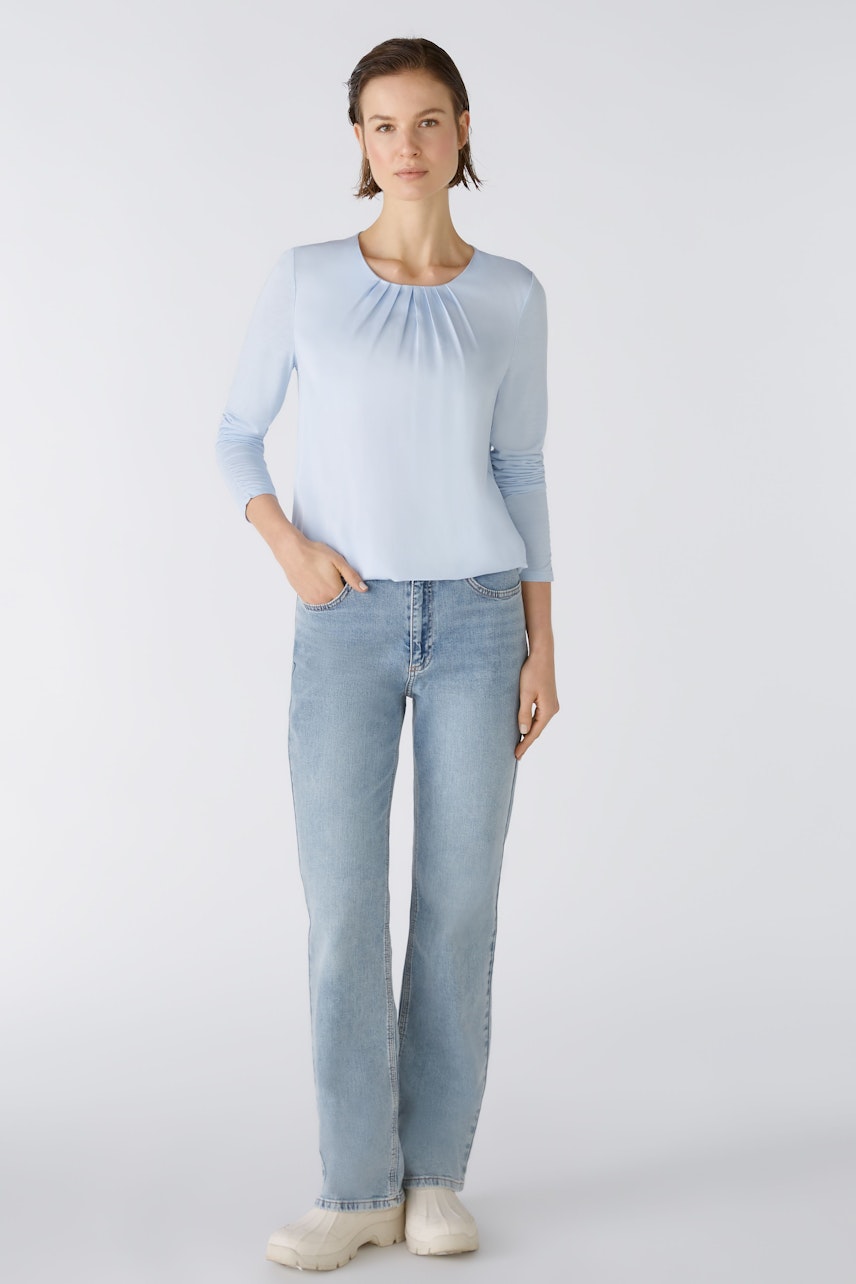 Bild 2 von Blouse shirt - light blue in light blue | Oui