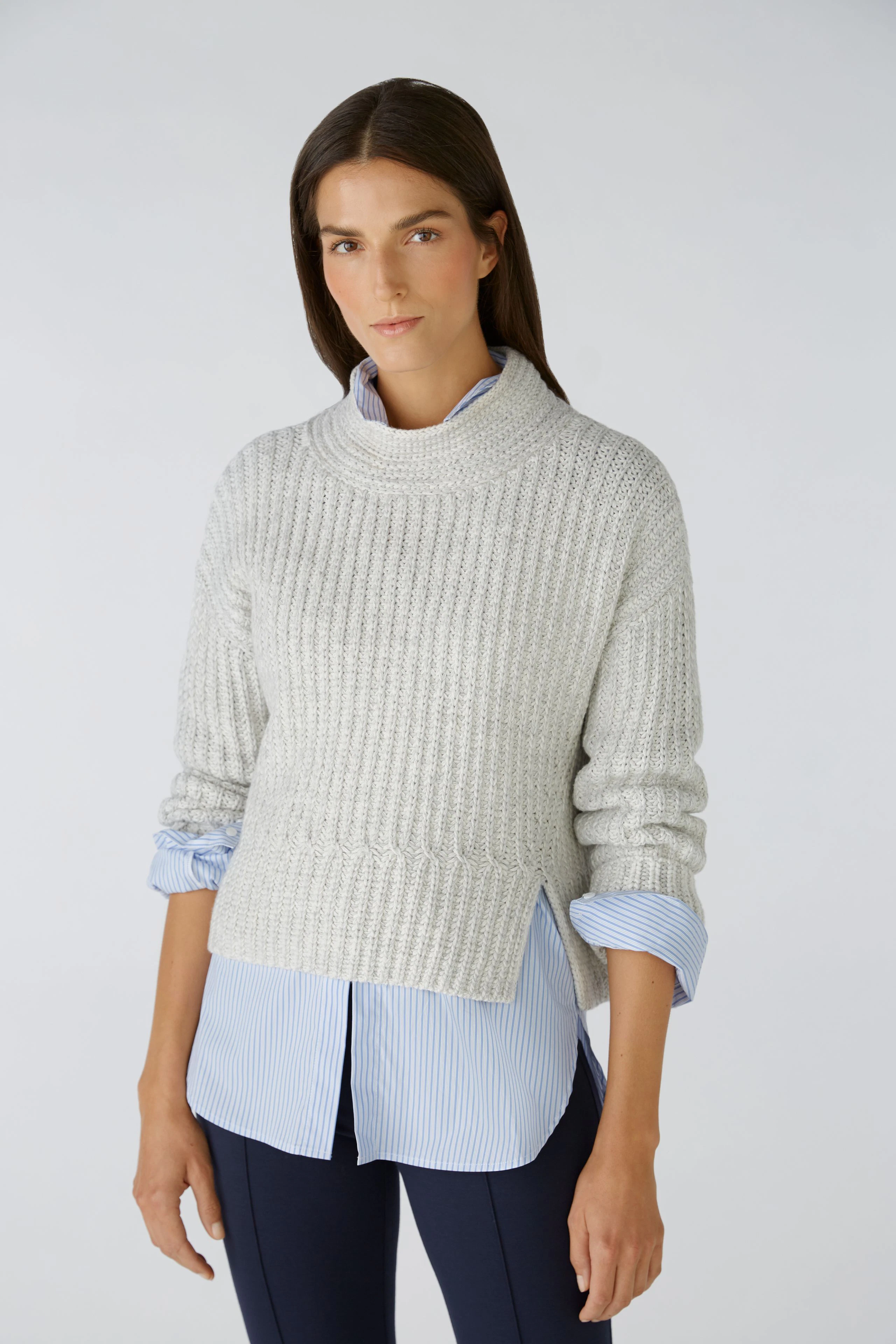 Image 2 of pullover - lightgrey grey in lightgrey grey | Oui