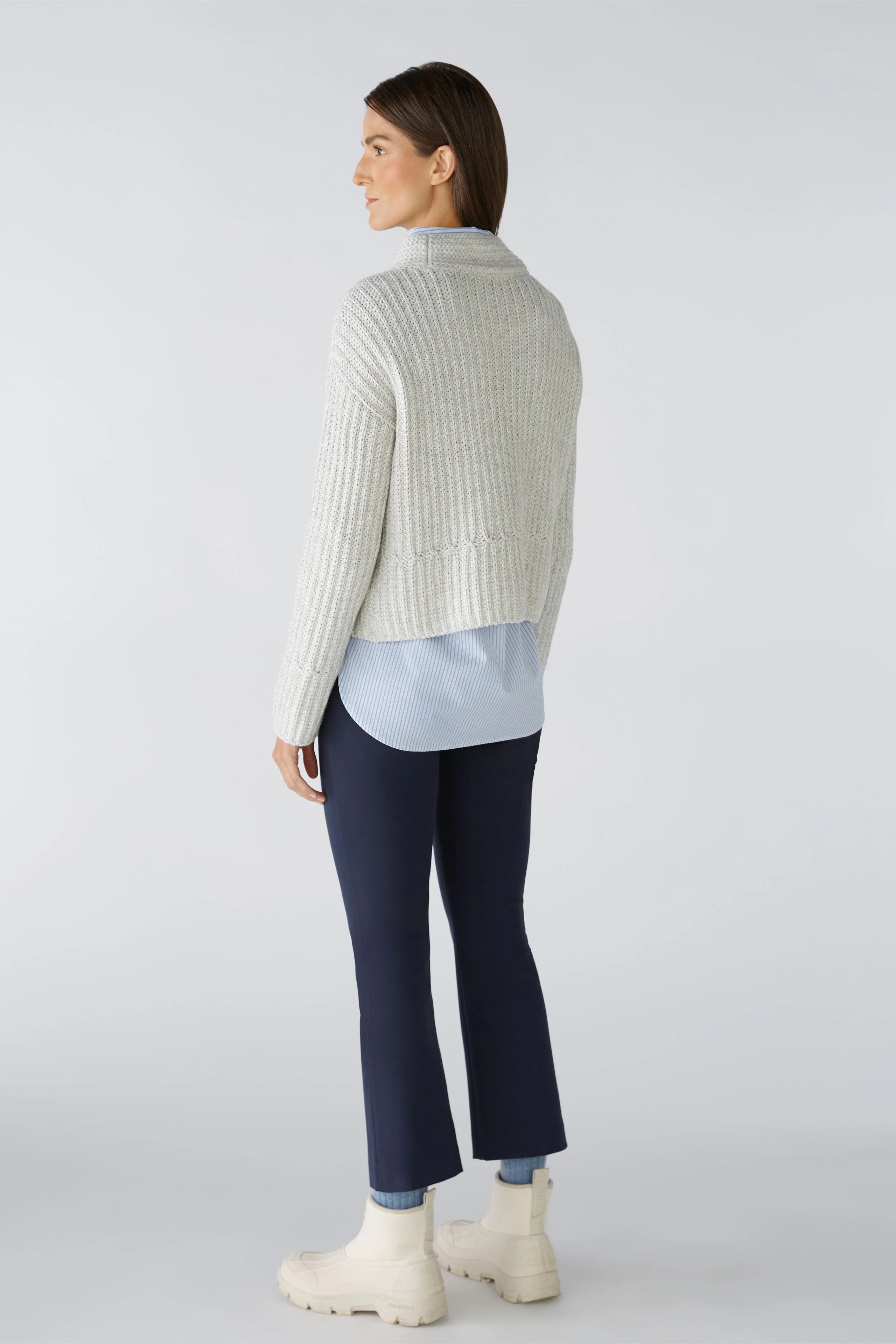 Image 3 of pullover - lightgrey grey in lightgrey grey | Oui