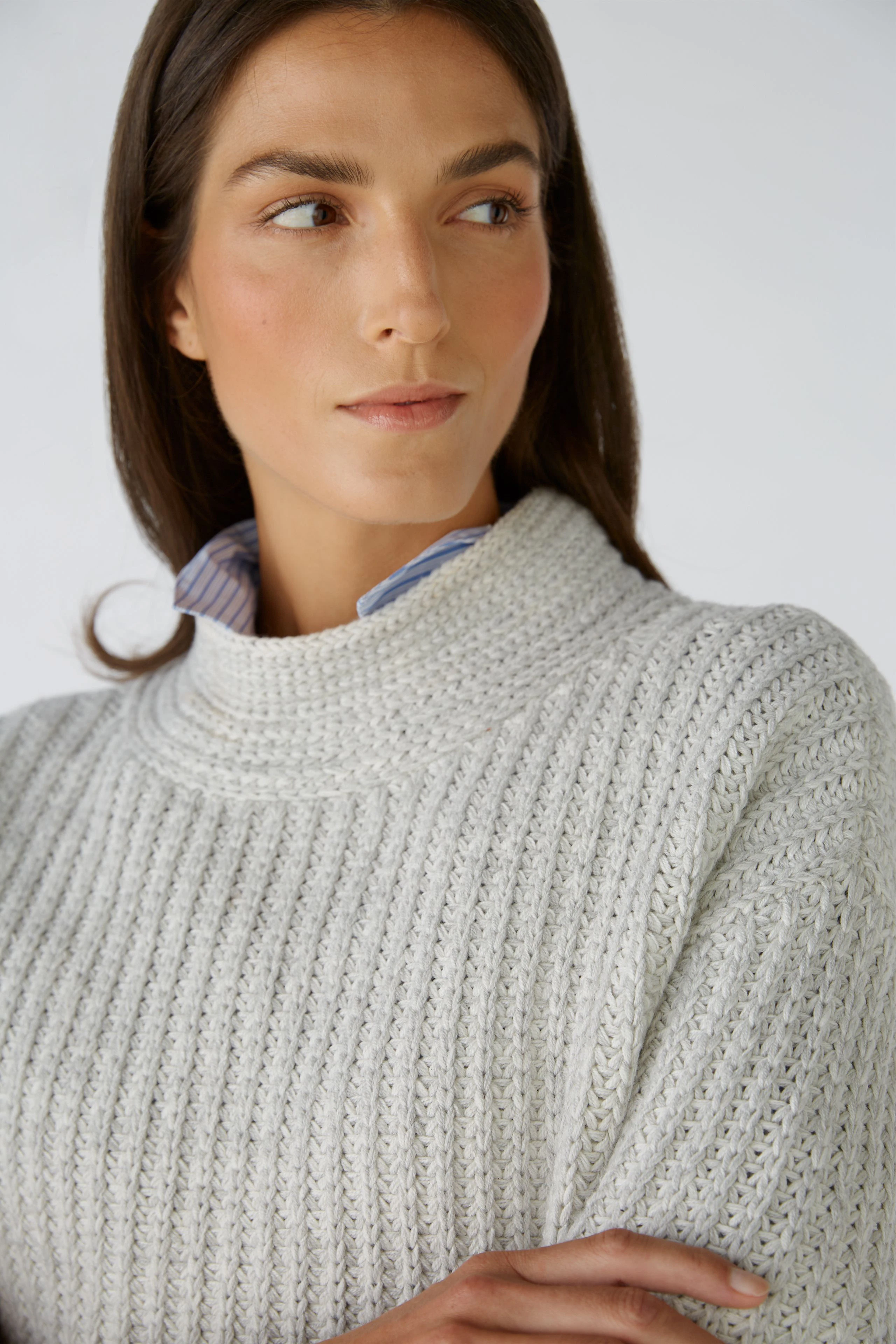 Image 4 of pullover - lightgrey grey in lightgrey grey | Oui