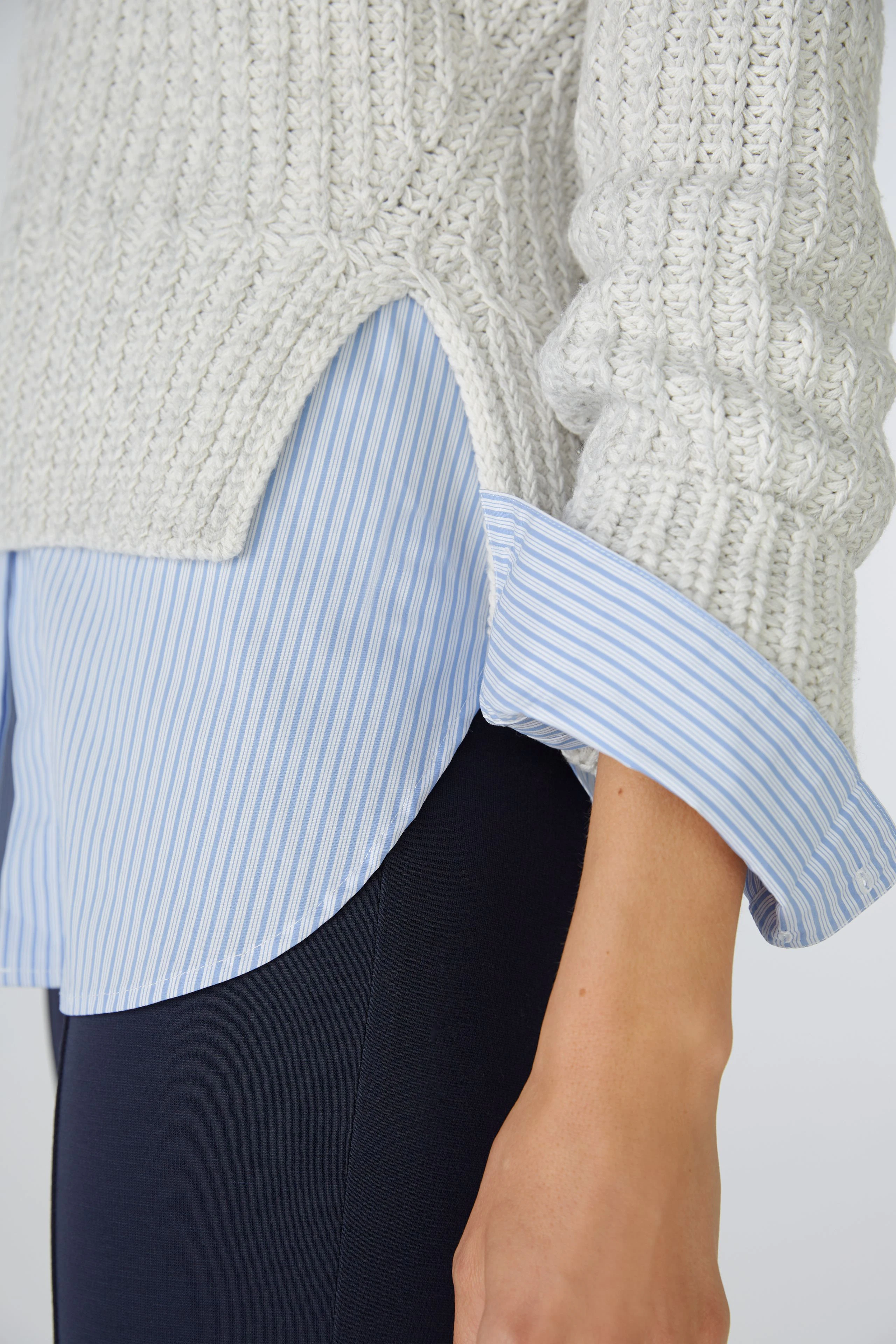 Image 5 of pullover - lightgrey grey in lightgrey grey | Oui