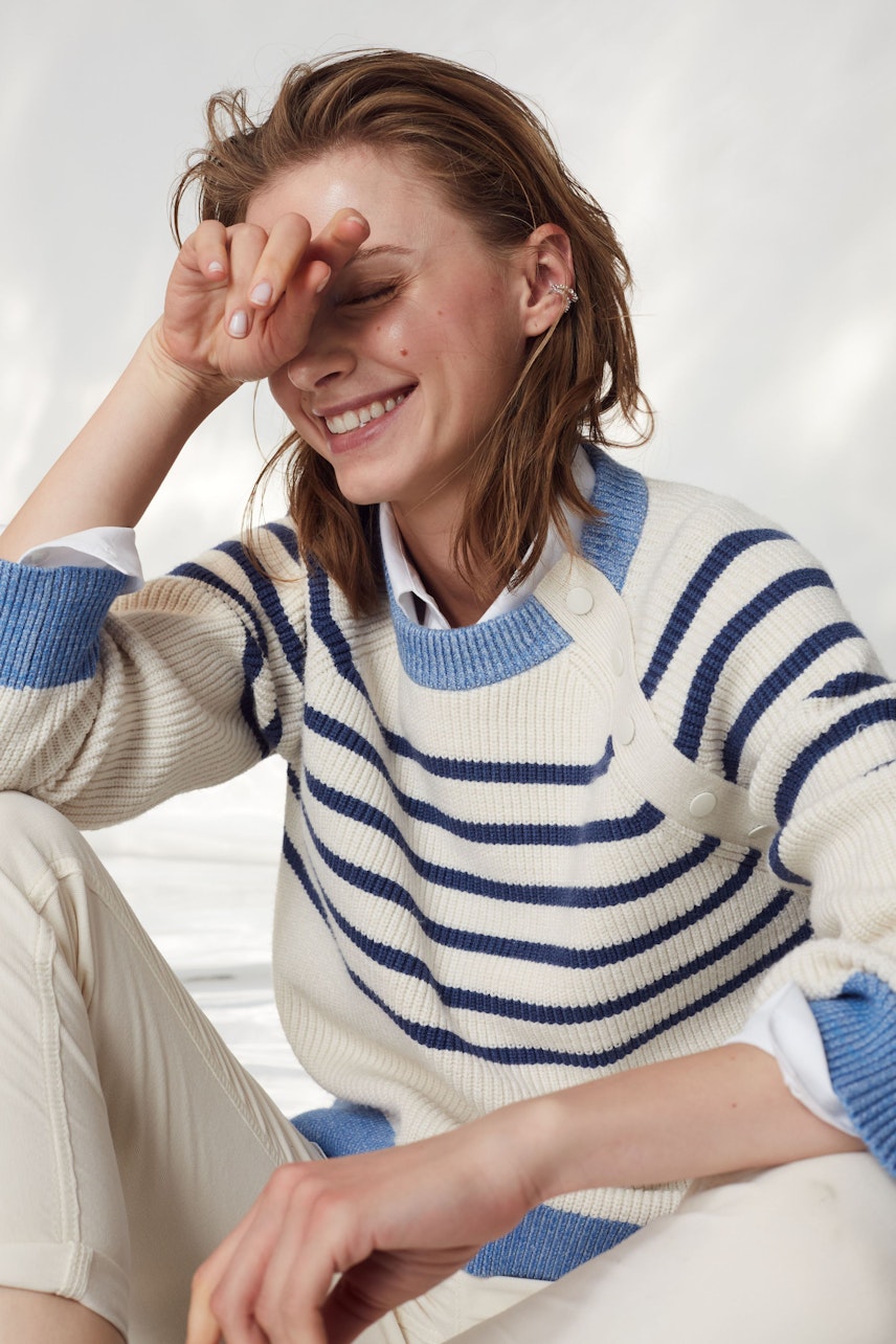 Bild 6 von Pullover - offwhite blue in offwhite blue | Oui