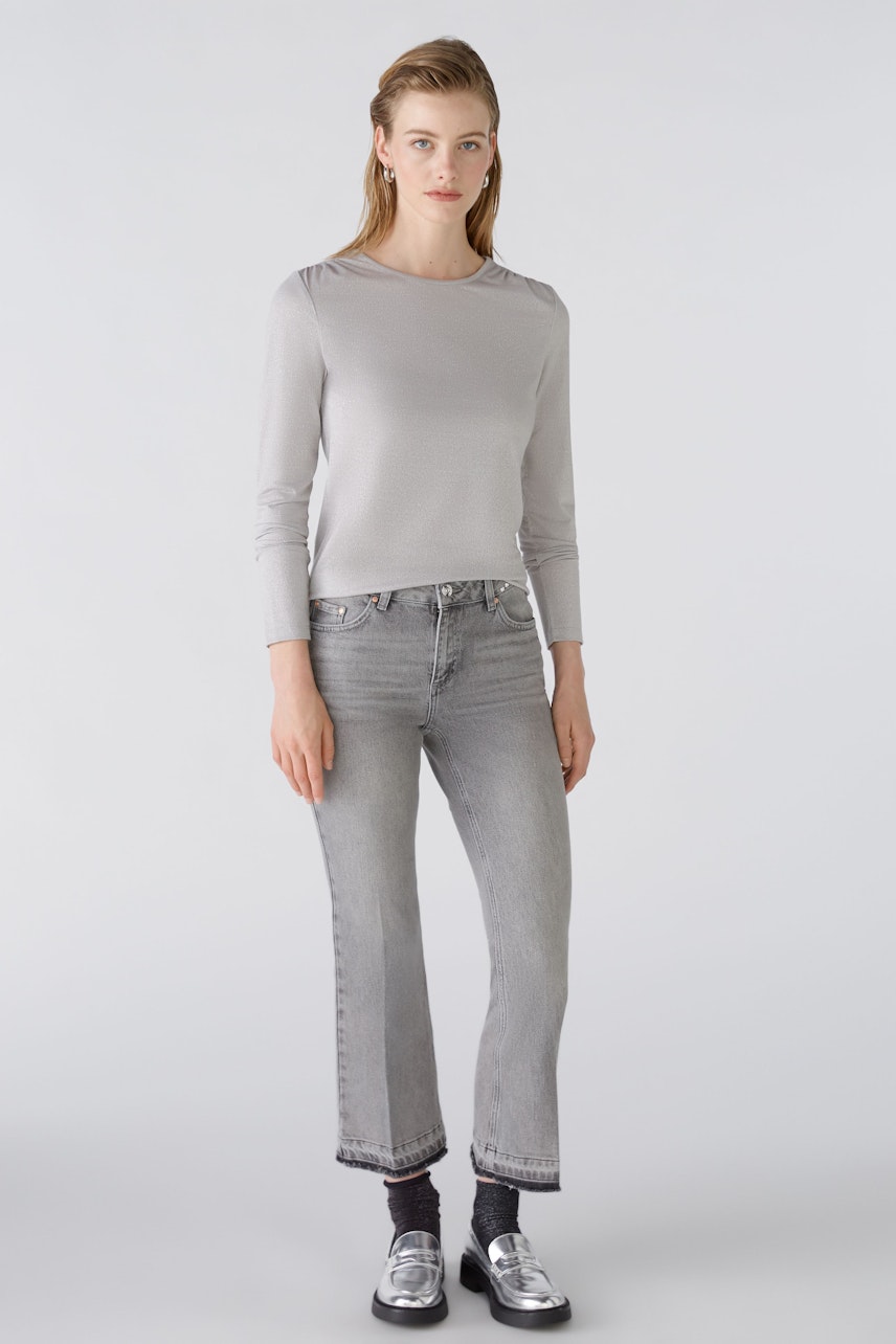 Bild 2 von Langarmshirt - light grey in light grey | Oui