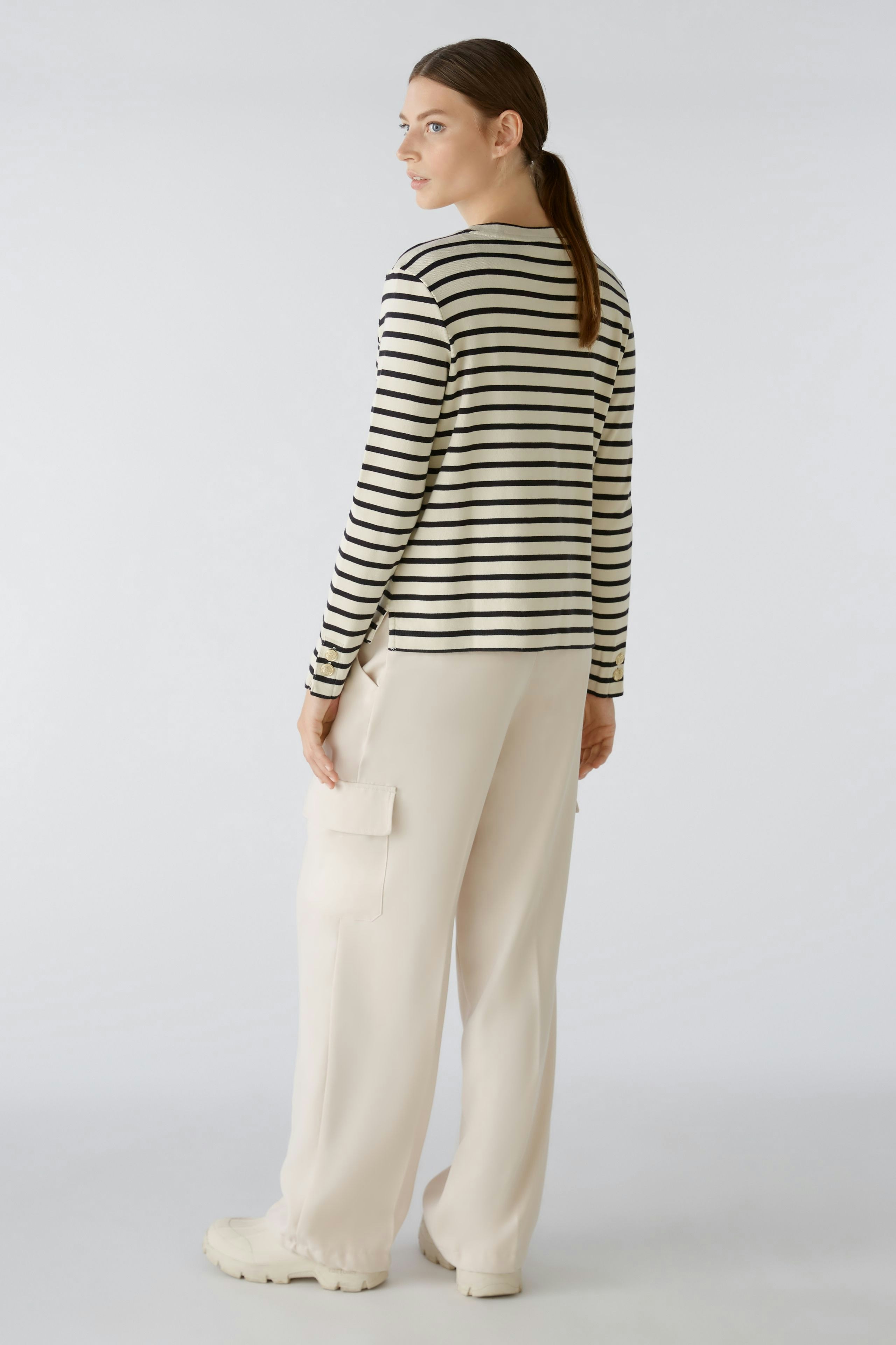 Bild 3 von Langarmshirt - white black in white black | Oui