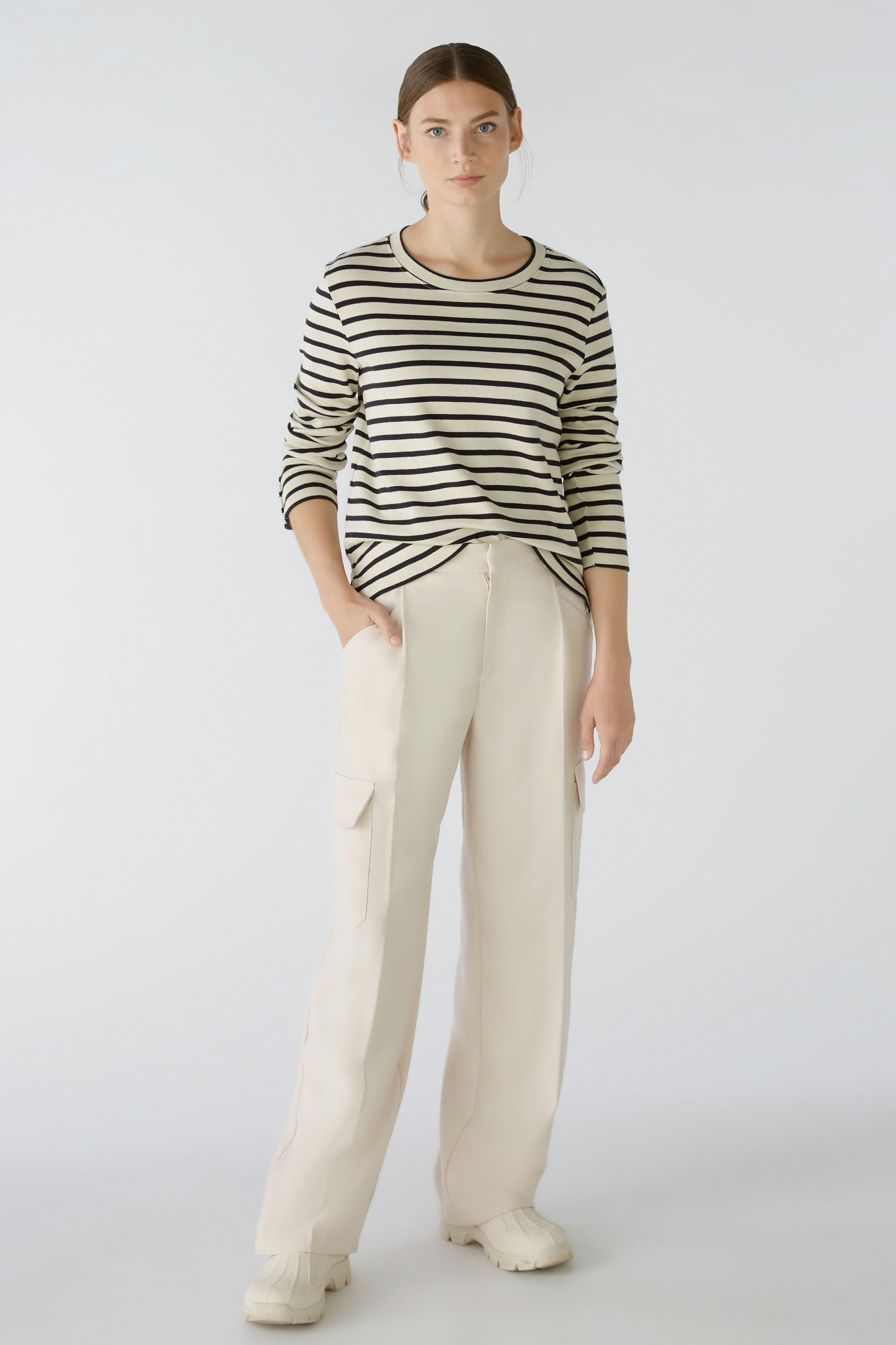 Bild 1 von Langarmshirt - white black in white black | Oui