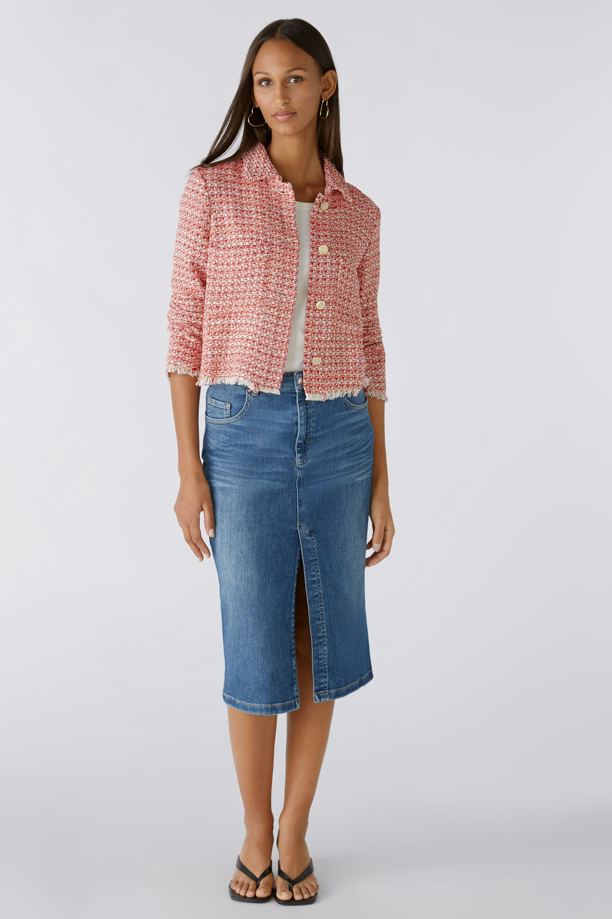 Bild 1 von Denim skirt THE MIDI - darkblue denim in darkblue denim | Oui