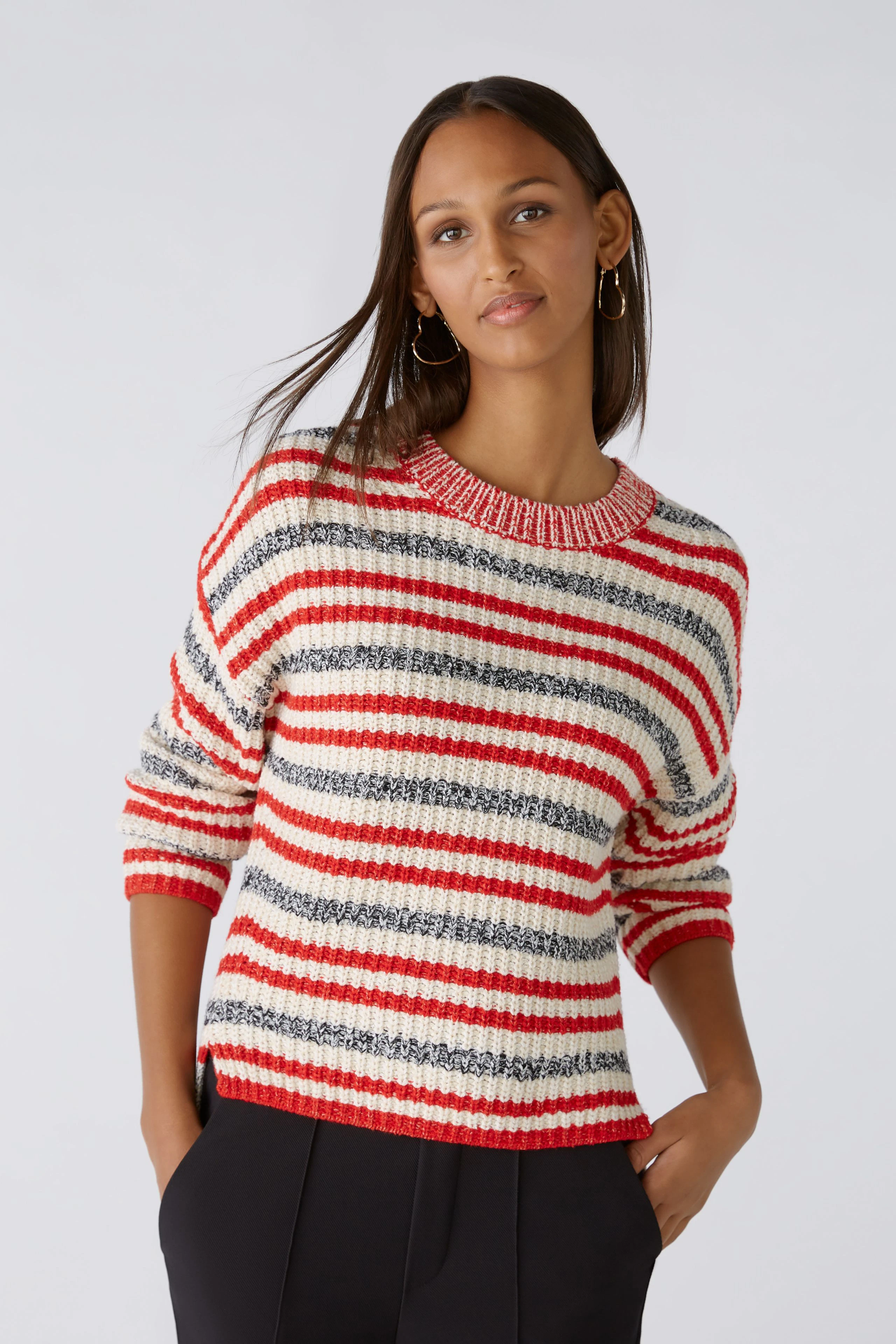 Image 2 of pullover - red white in red white | Oui