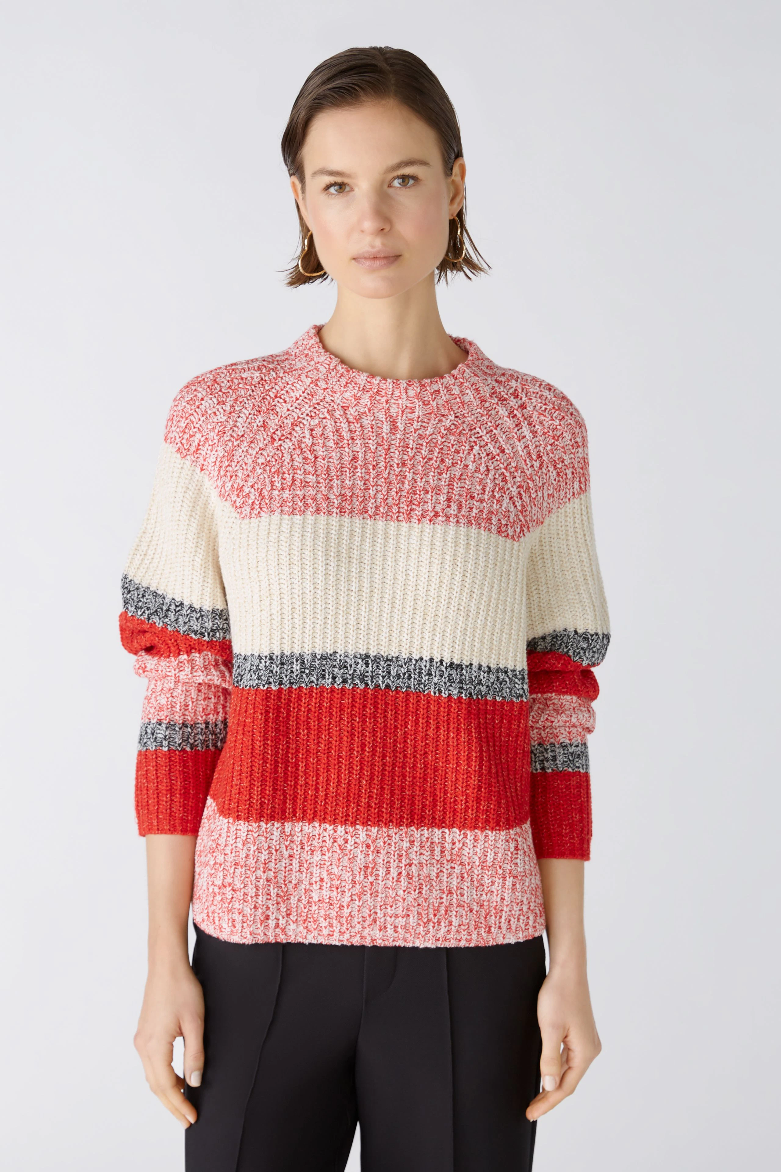Image 2 of pullover - red white in red white | Oui
