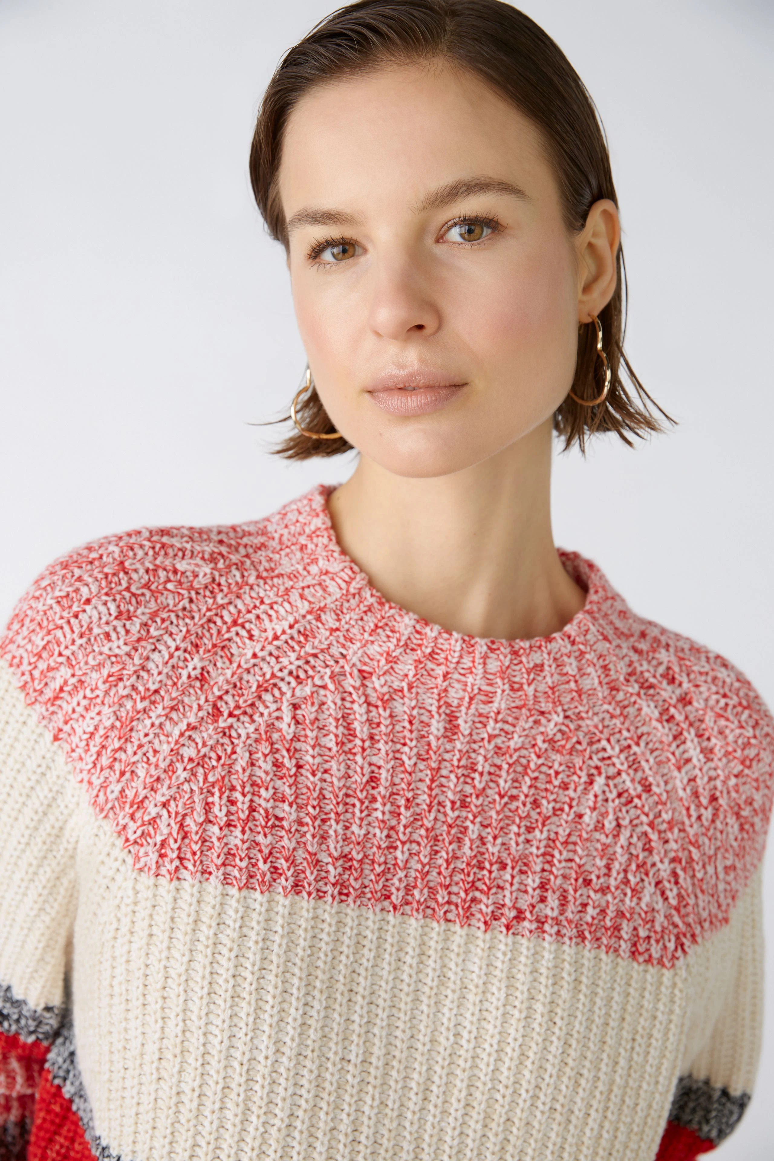 Image 4 of pullover - red white in red white | Oui