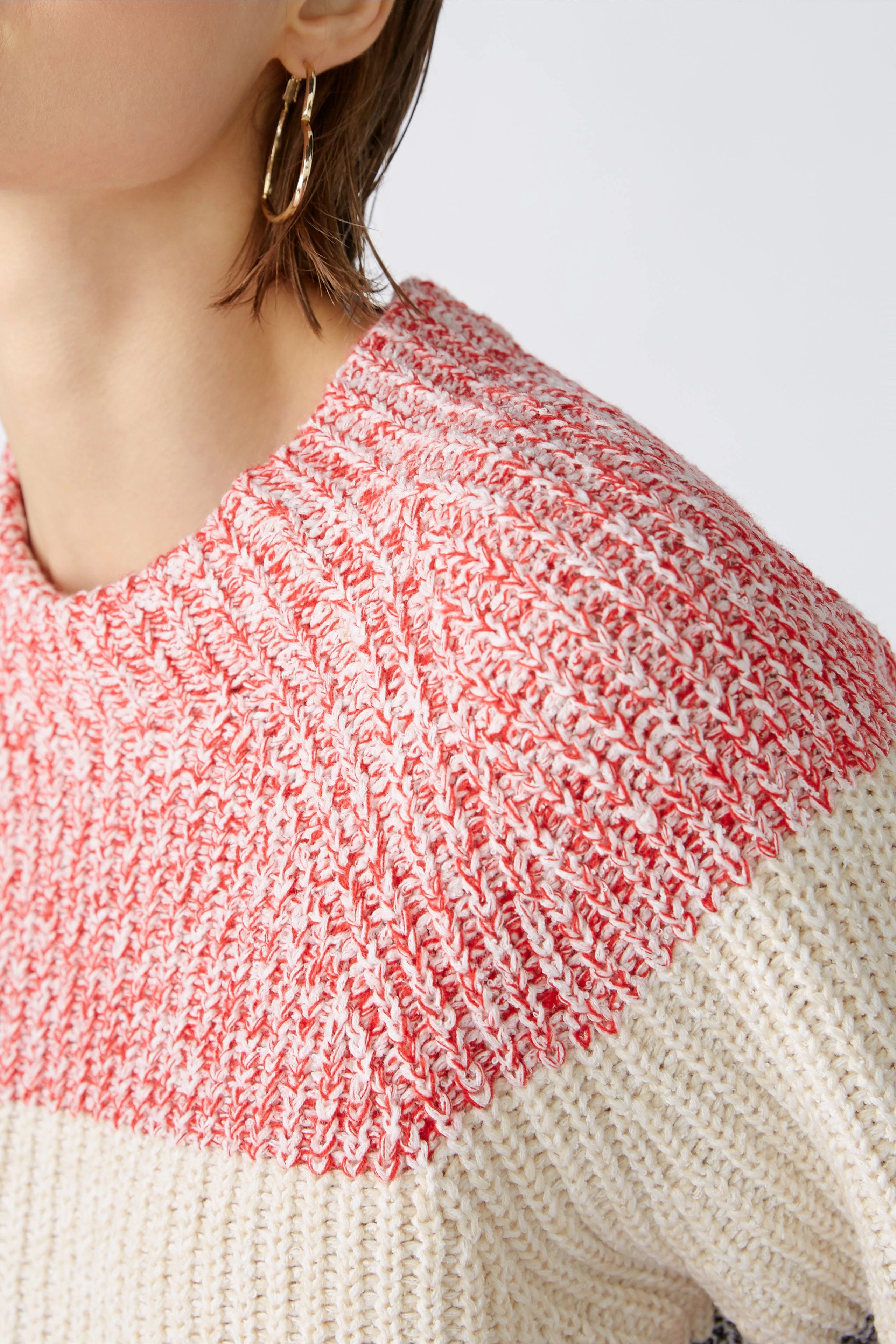 Image 5 of pullover - red white in red white | Oui