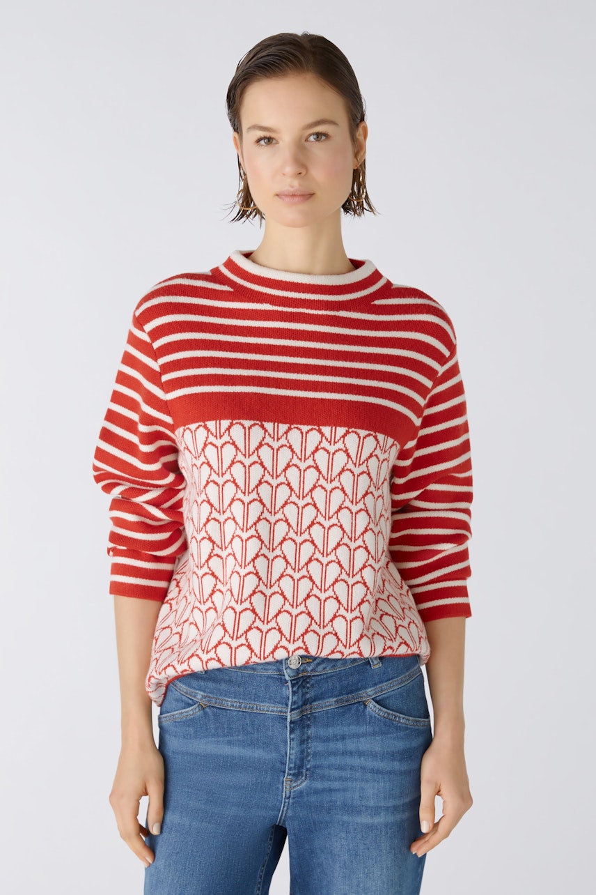 Bild 2 von Pullover - offwhite red in offwhite red | Oui