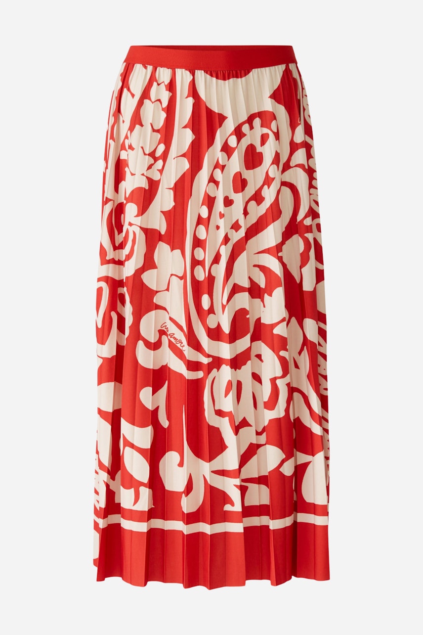 Bild 7 von Midi skirt - red white in red white | Oui