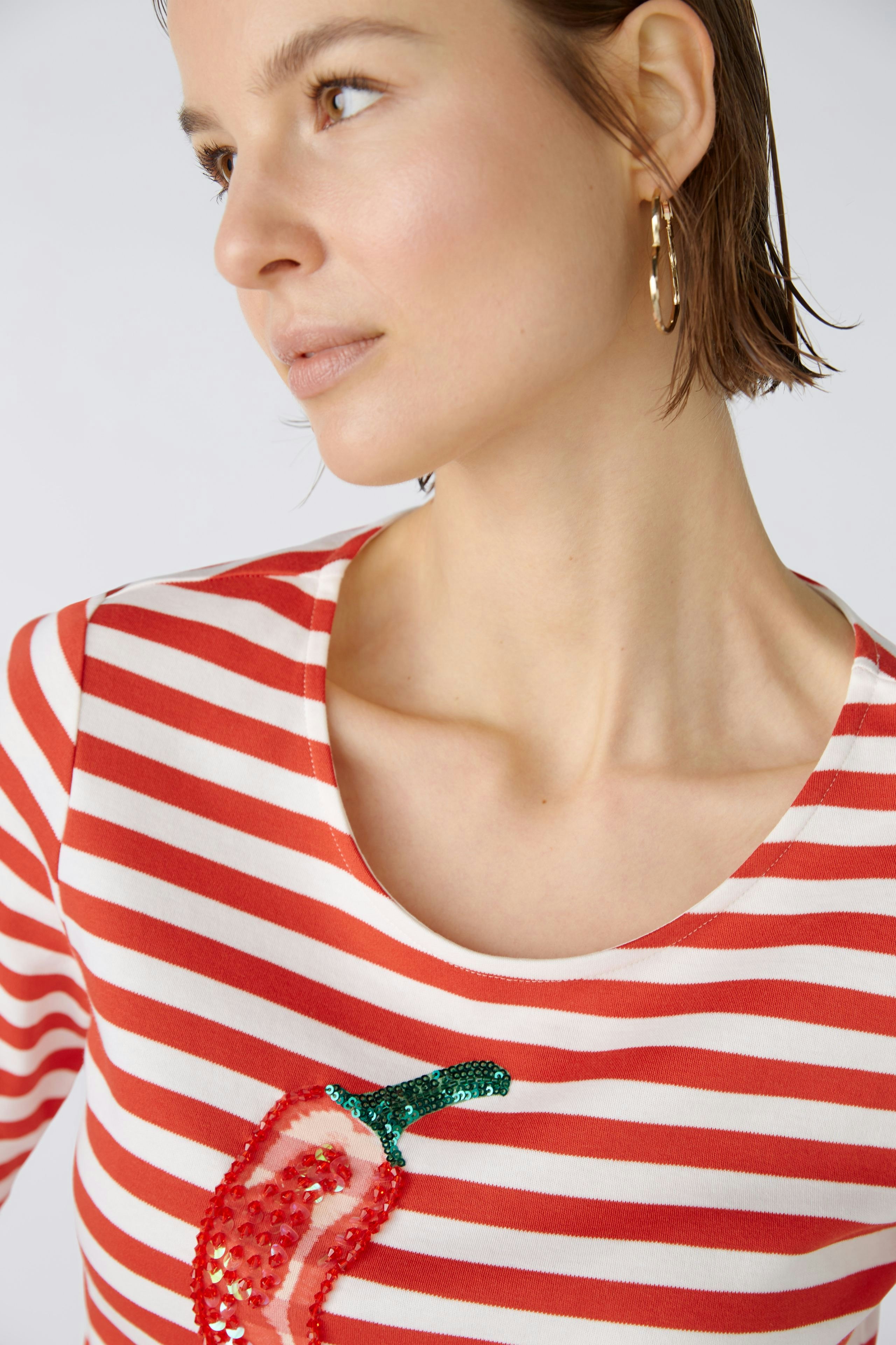 Bild 4 von T-shirt - red white in red white | Oui