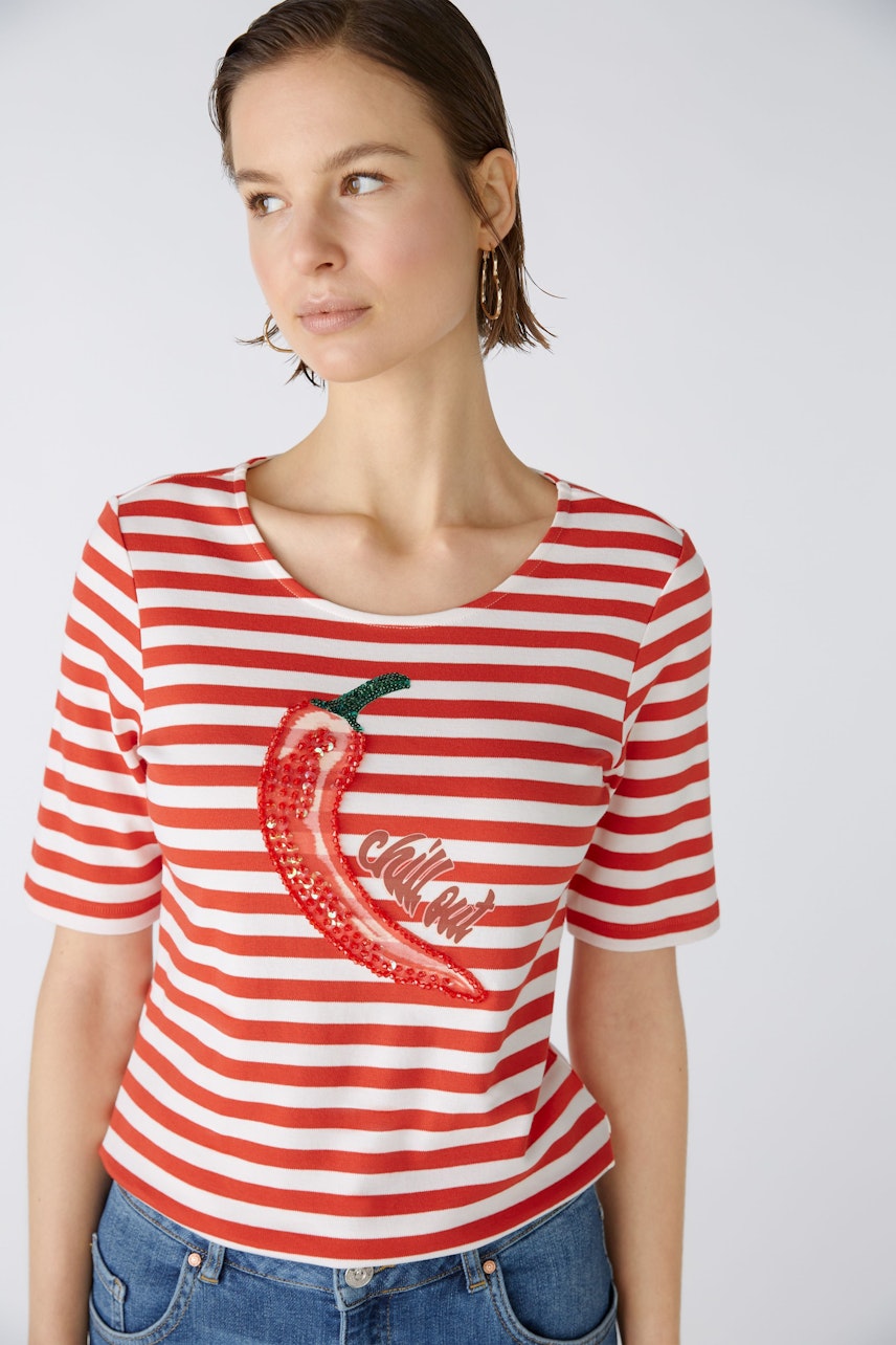 Bild 6 von T-Shirt - red white in red white | Oui