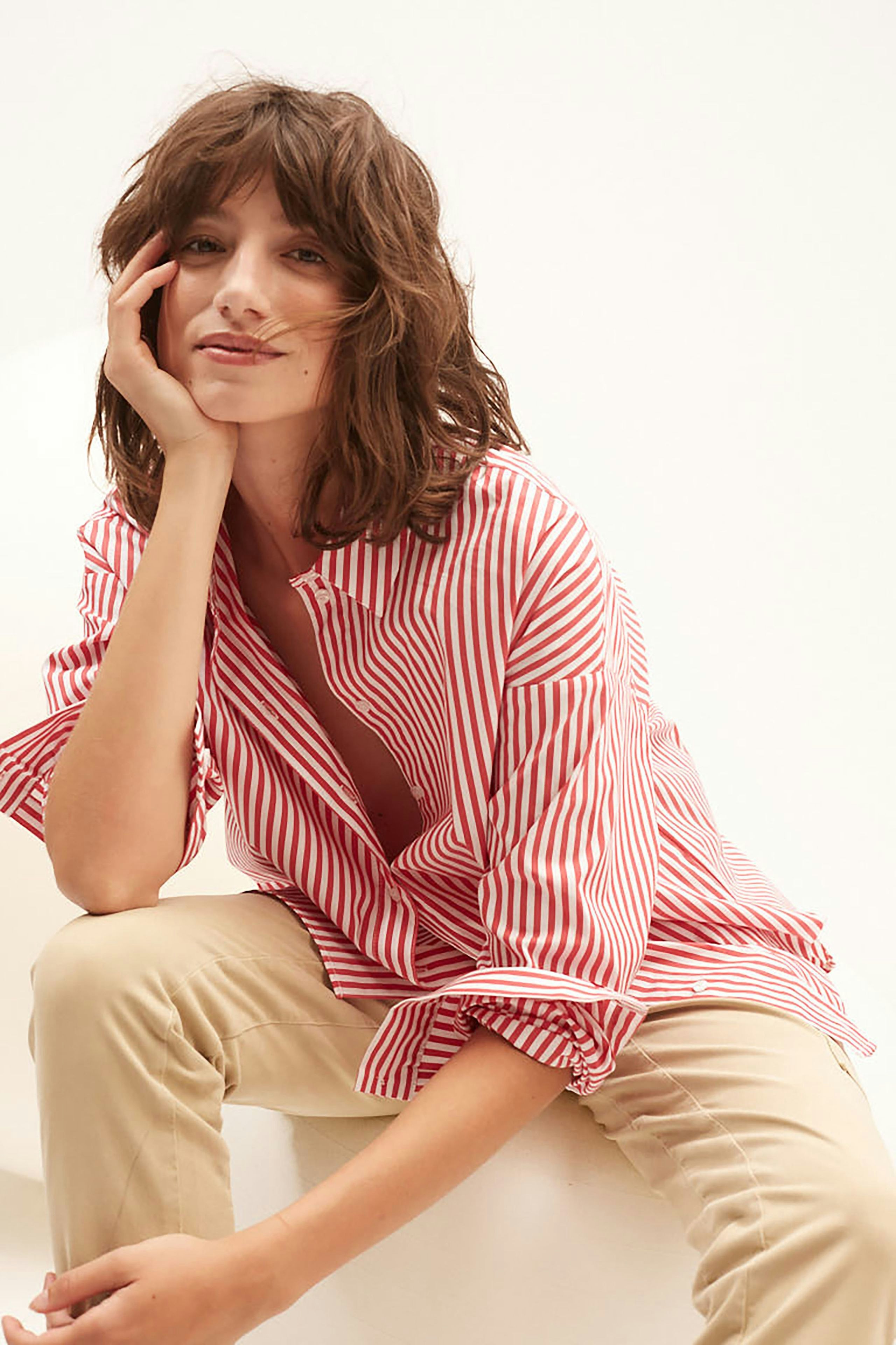 Bild 7 von Hemdbluse - red white in red white | Oui