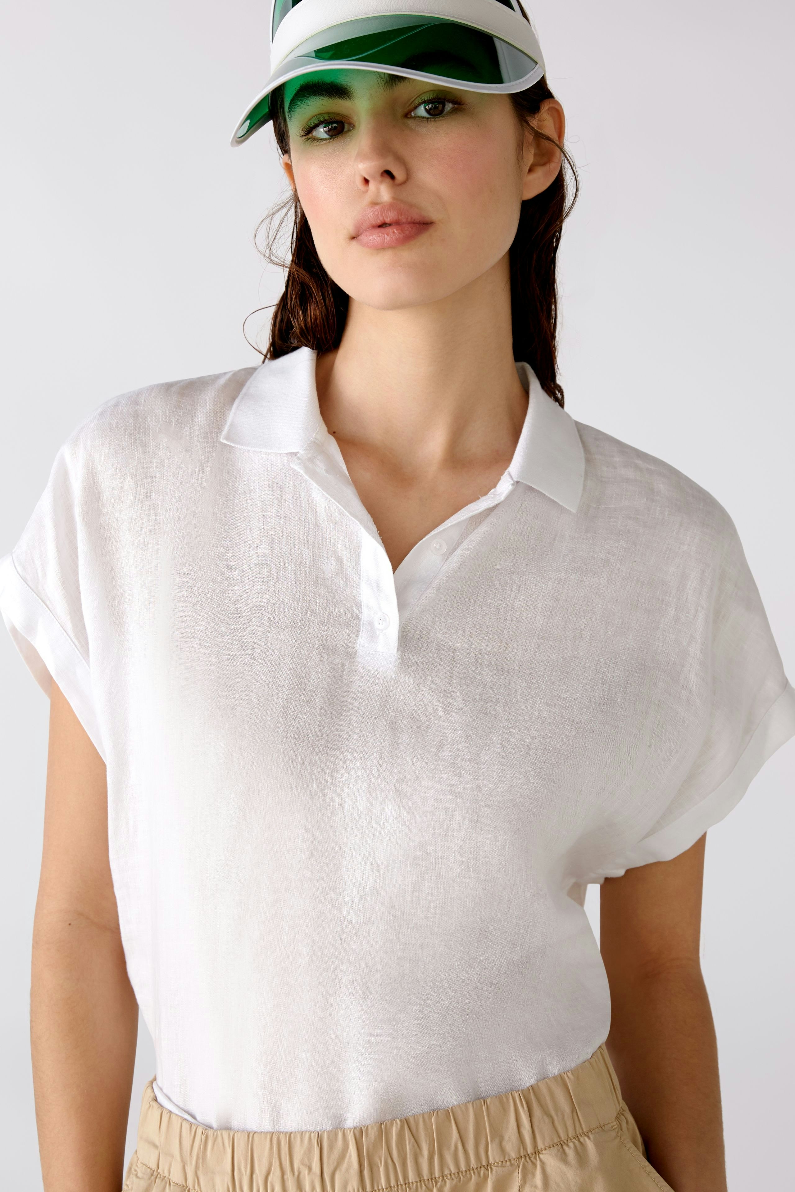 Bild 7 von Linen blouse - optic white in optic white | Oui