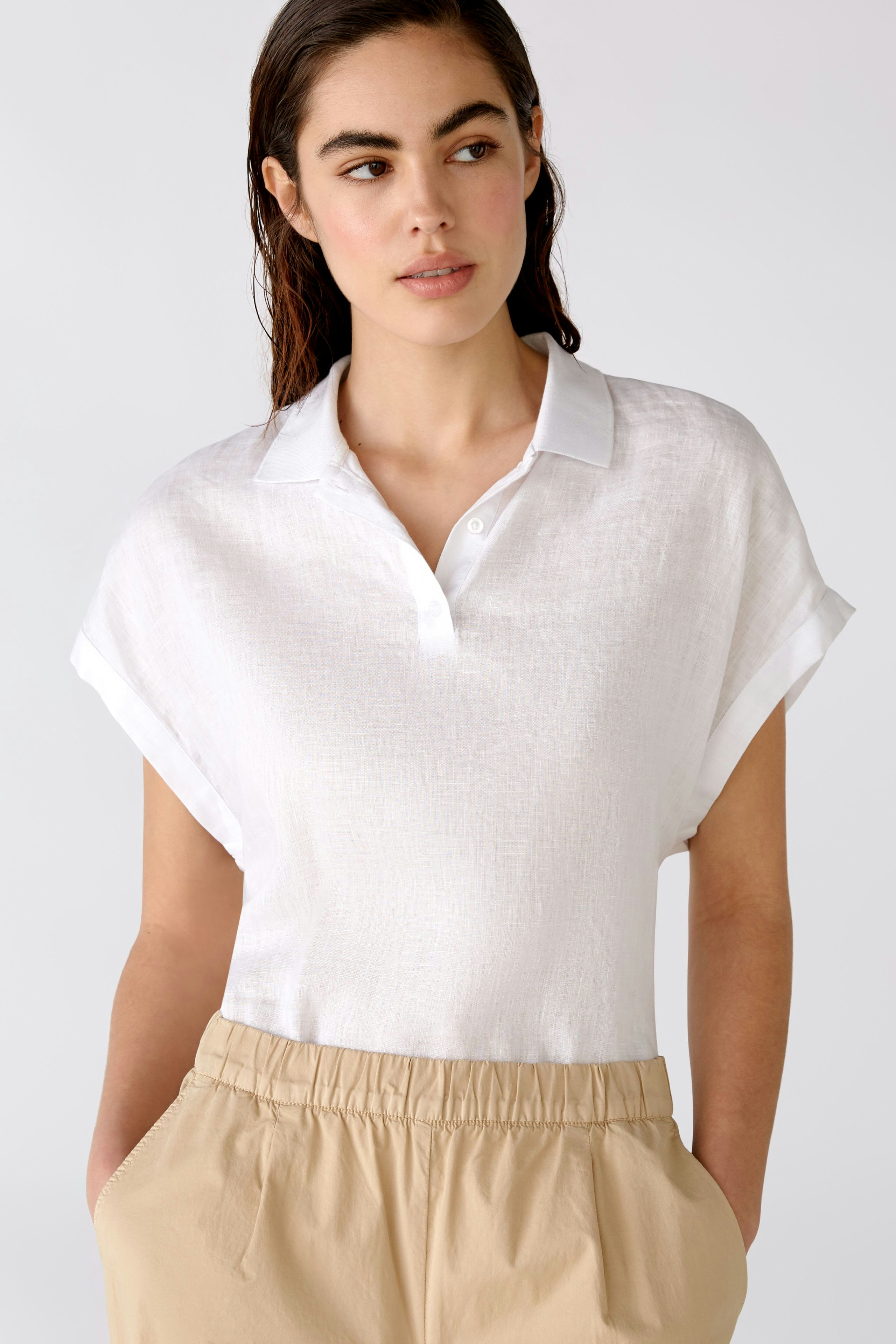 Bild 1 von Linen blouse - optic white in optic white | Oui