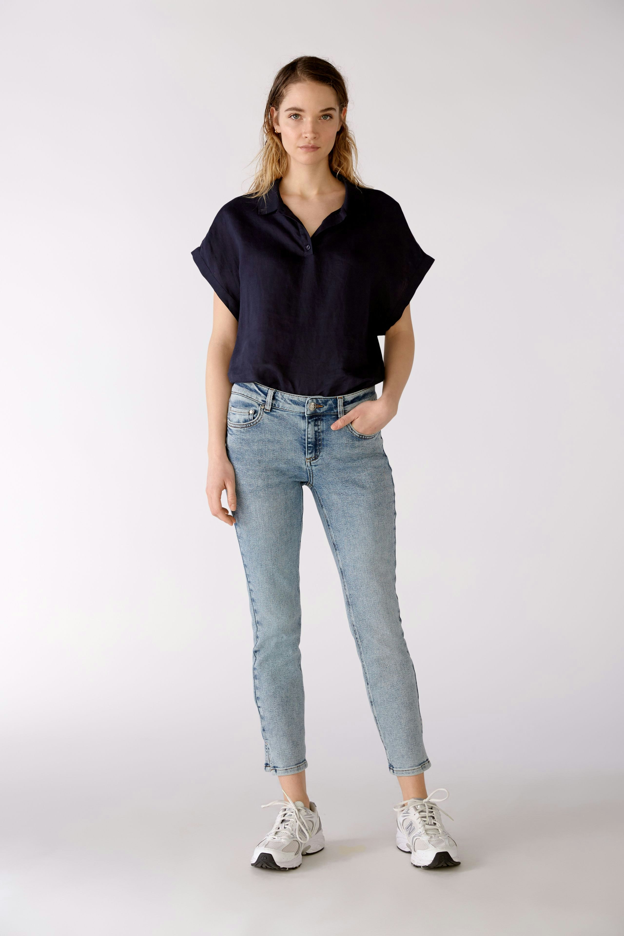 Bild 2 von Linen blouse - darkblue in darkblue | Oui