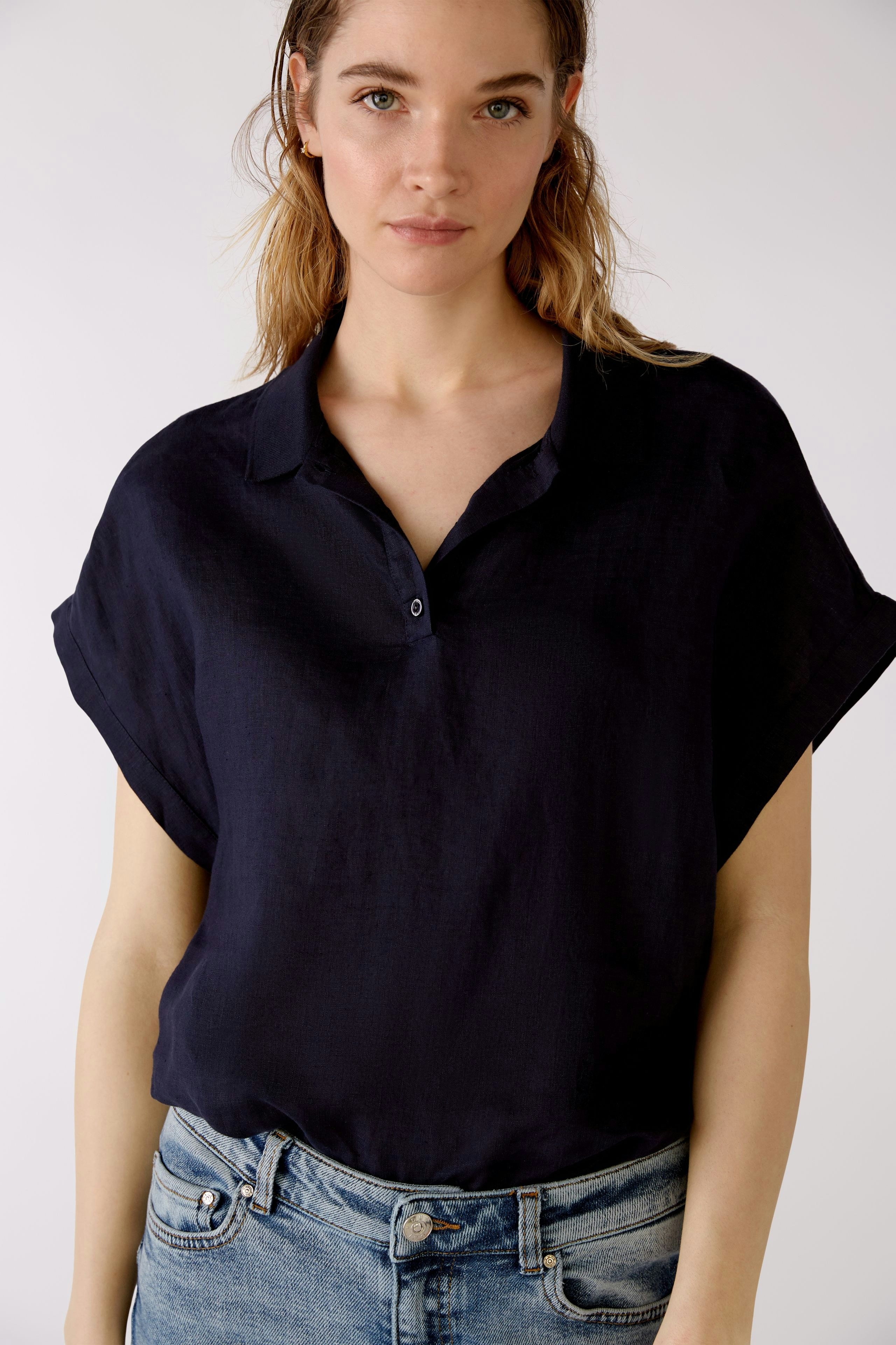 Bild 5 von Linen blouse - darkblue in darkblue | Oui