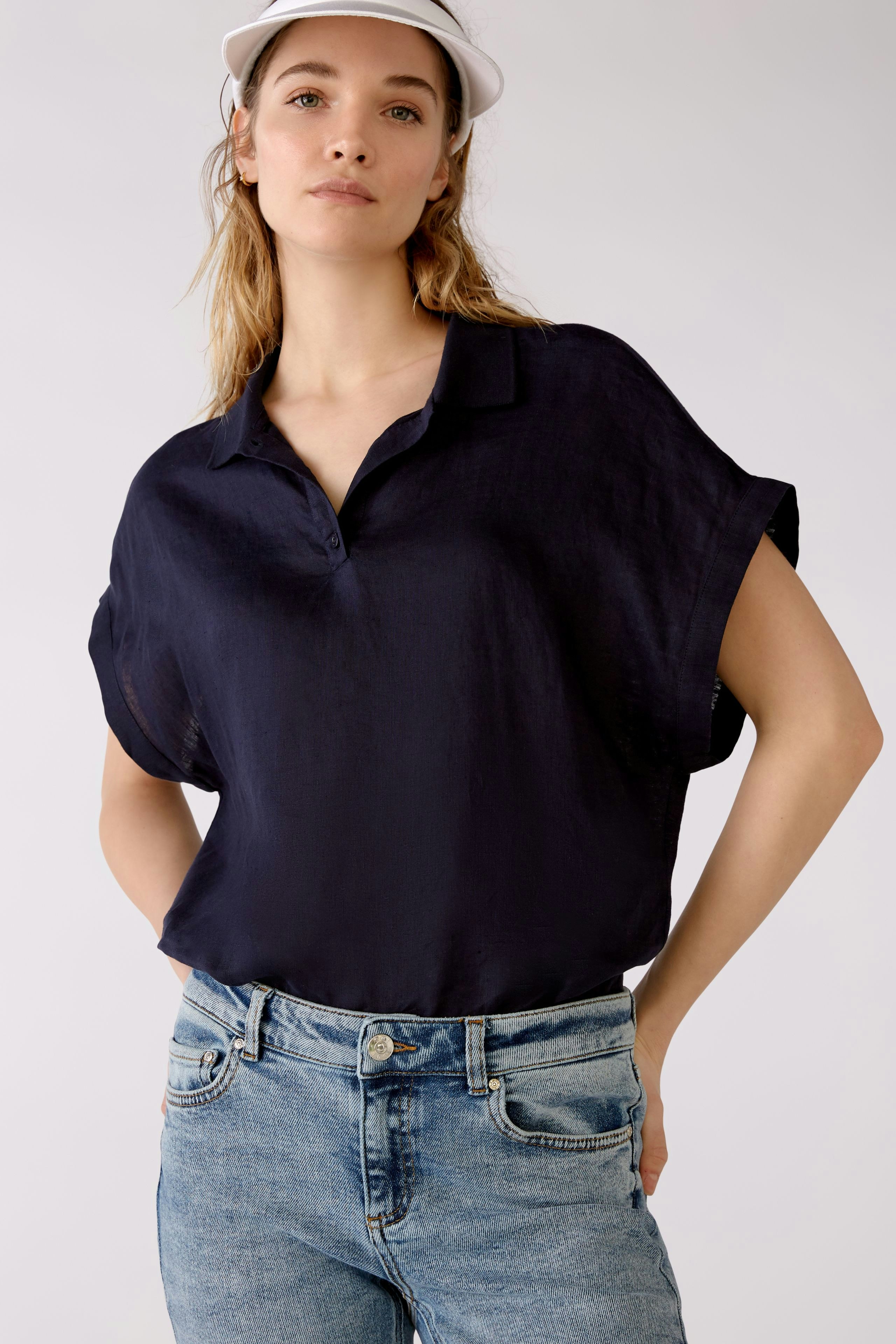 Bild 7 von Linen blouse - darkblue in darkblue | Oui