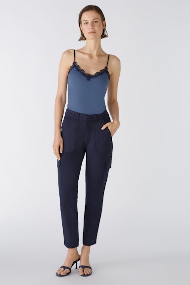 Bild 7 von Cargo trousers - darkblue in darkblue | Oui