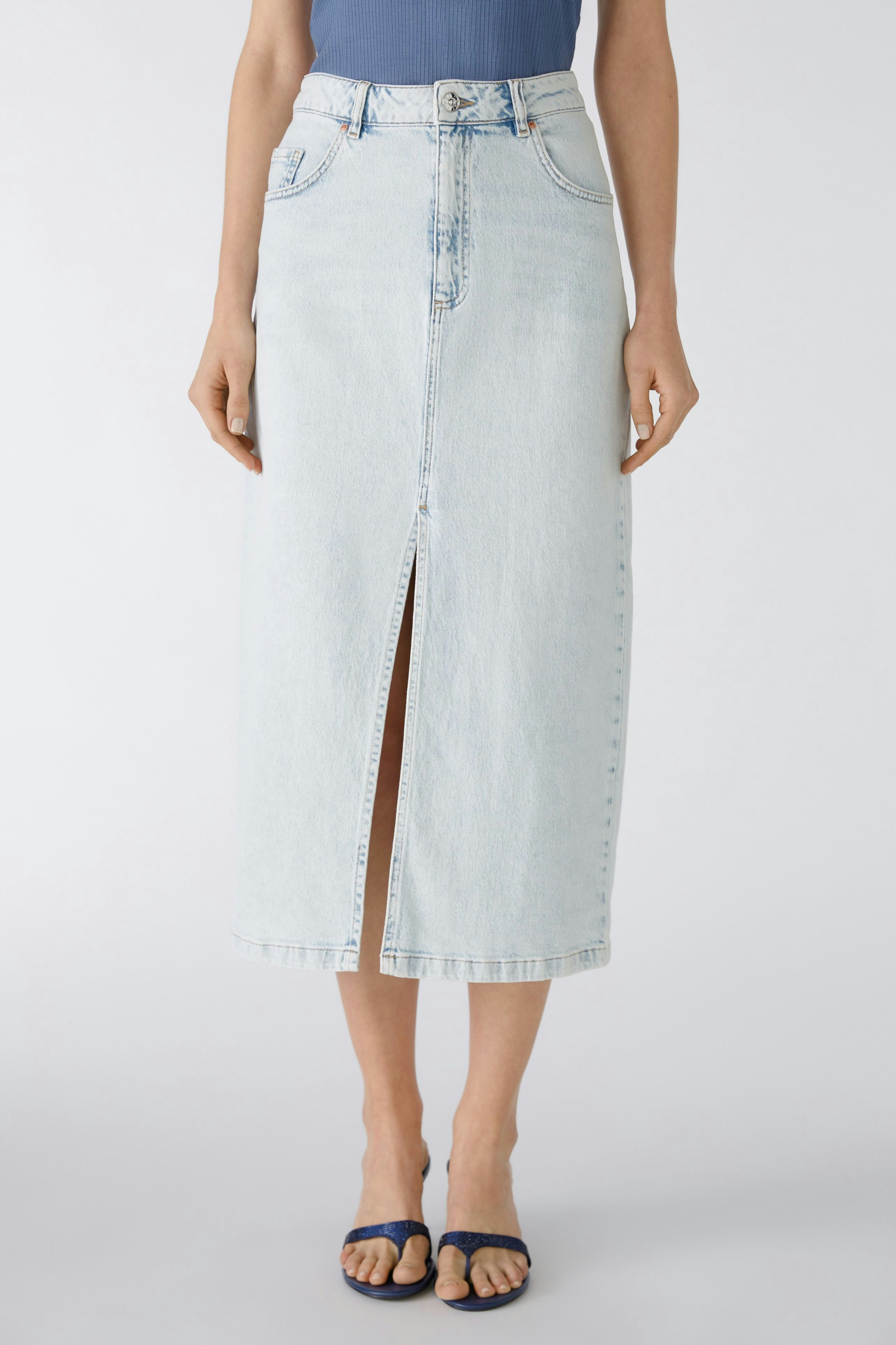 Bild 2 von Jeansrock the maxi - blue denim in blue denim | Oui