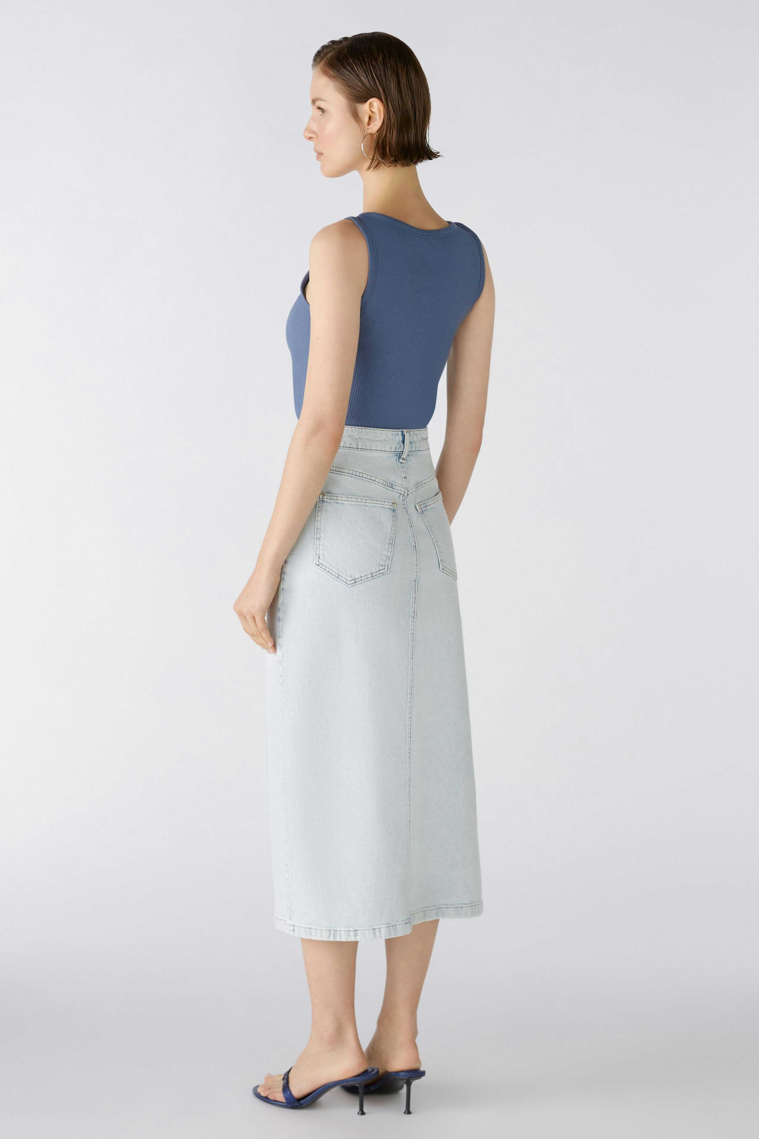 Bild 3 von Jeansrock the maxi - blue denim in blue denim | Oui