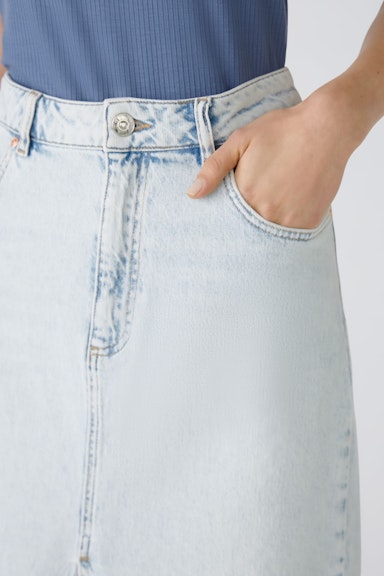 Bild 4 von Denim skirt THE MAXI - blue denim in blue denim | Oui