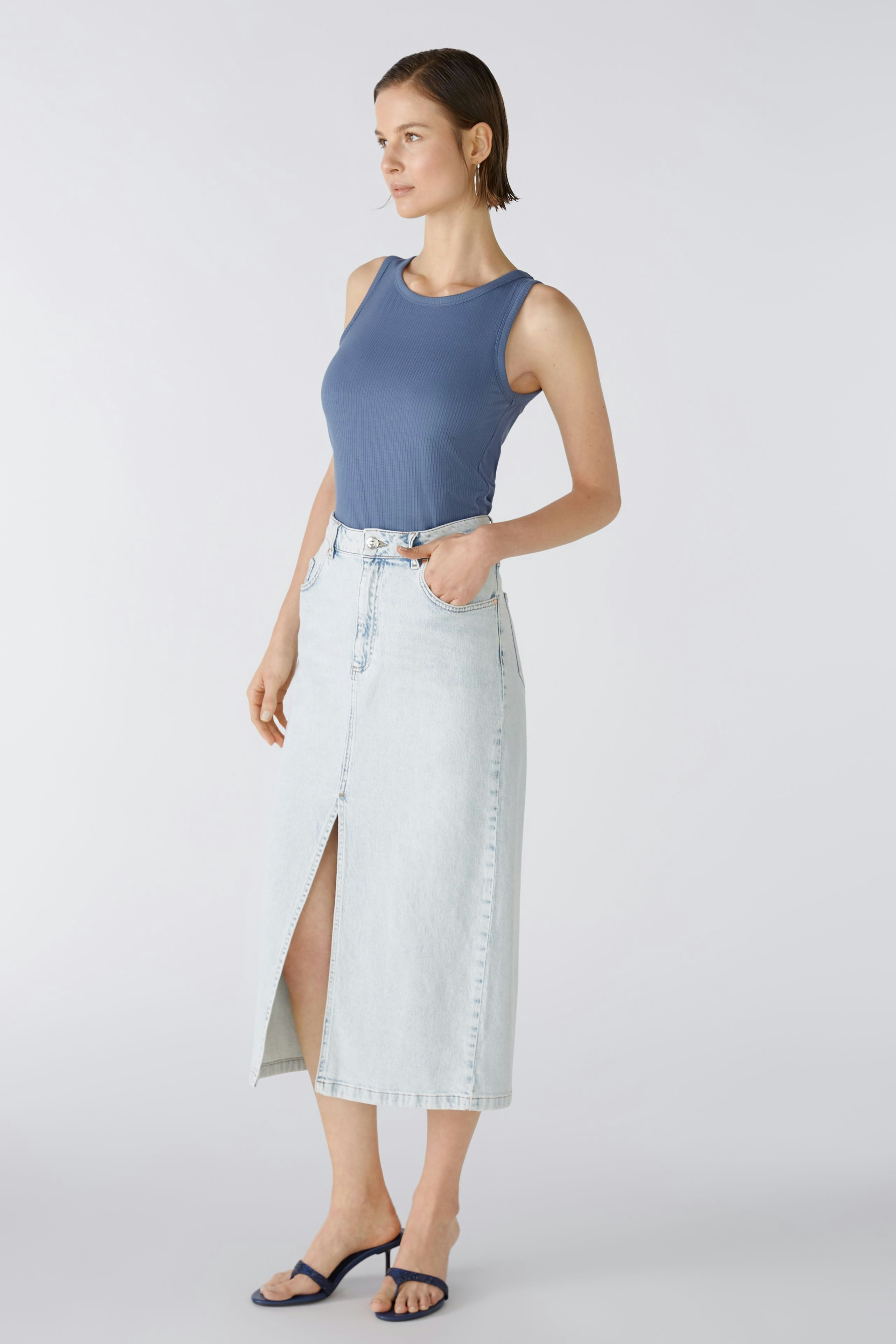 Bild 5 von Jeansrock the maxi - blue denim in blue denim | Oui