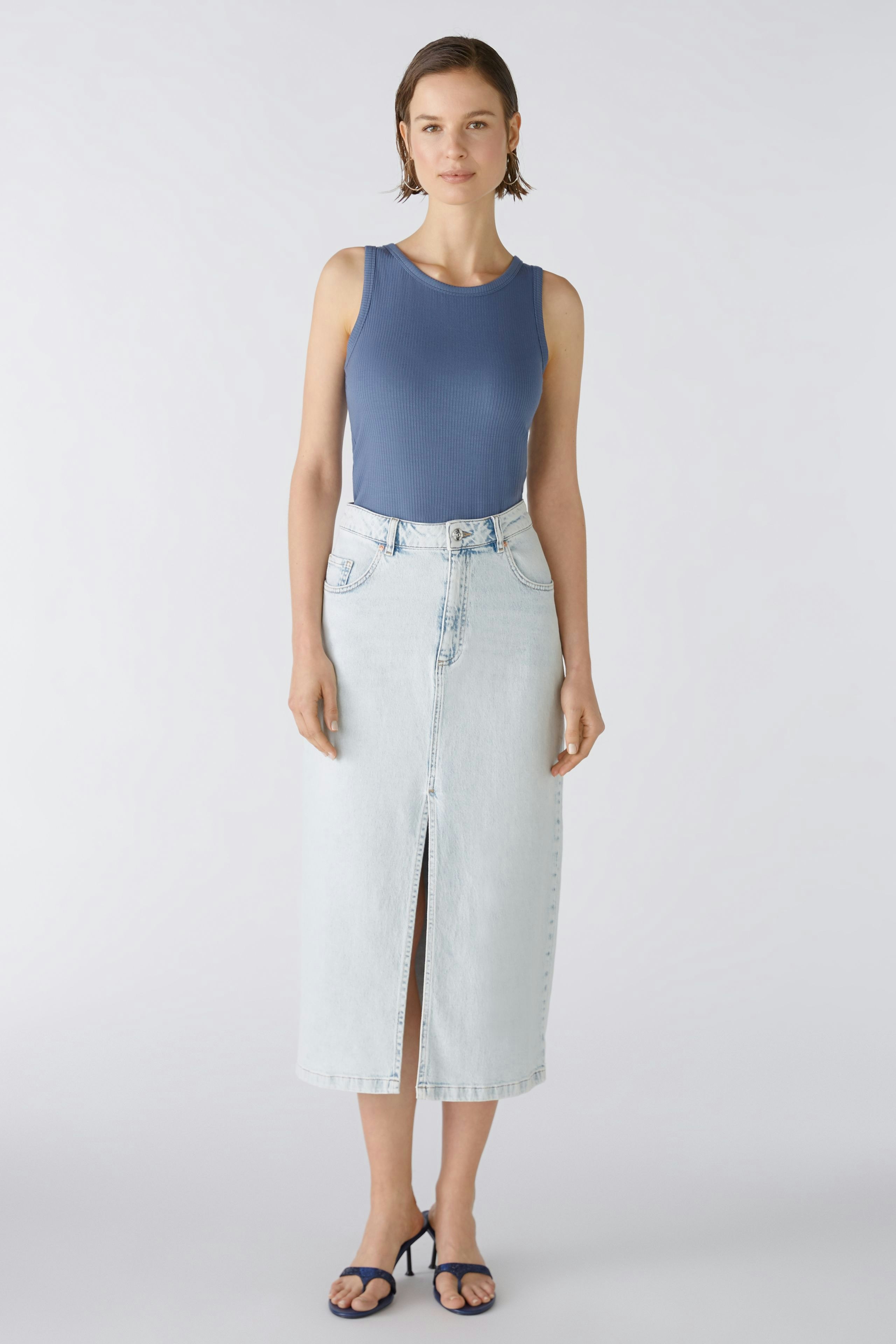 Bild 6 von Jeansrock the maxi - blue denim in blue denim | Oui