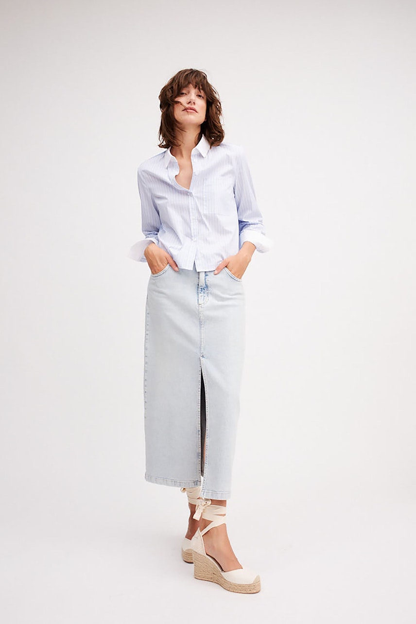 Bild 7 von Jeansrock THE MAXI - blue denim in blue denim | Oui