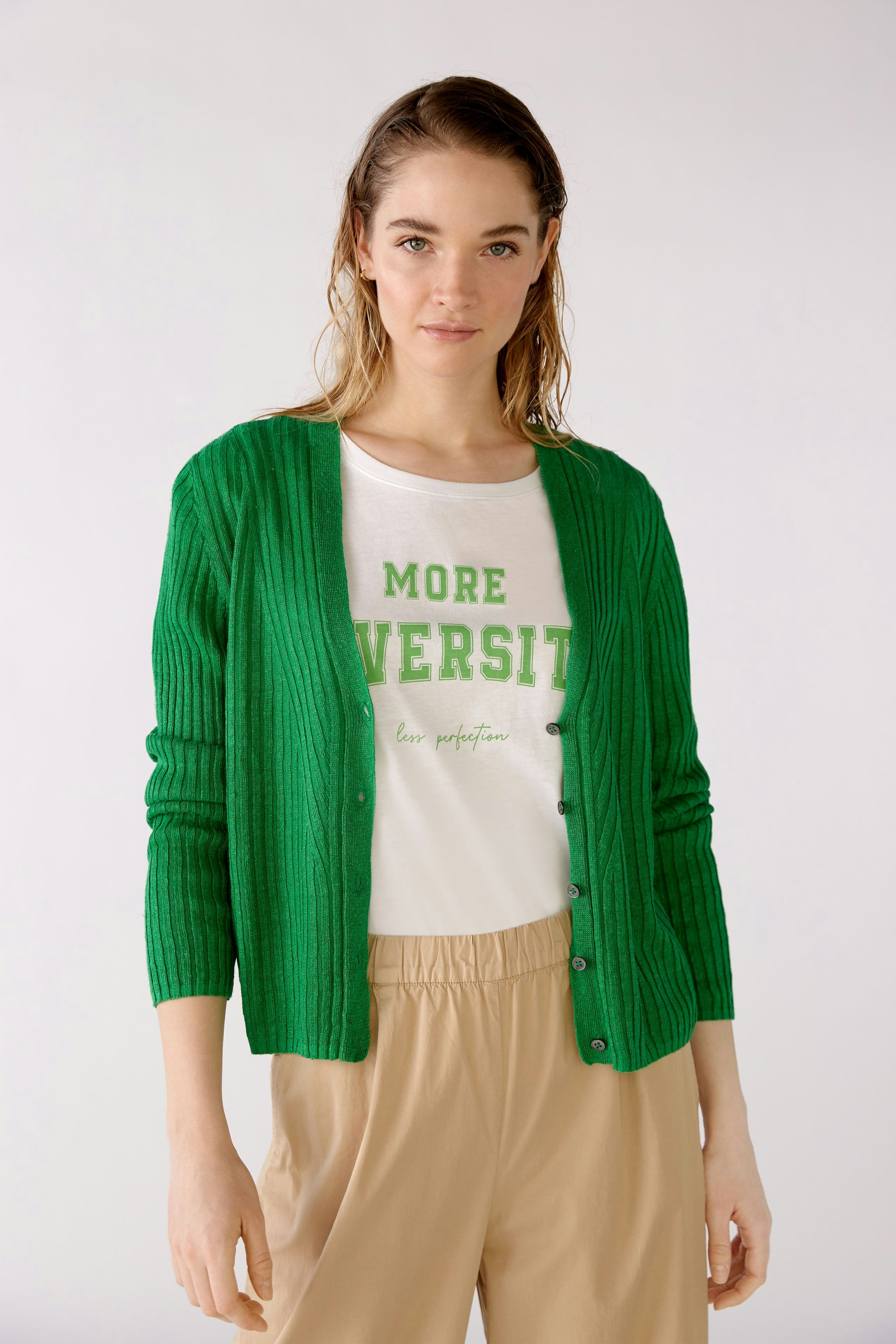 Bild 3 von Strickjacke - fern green in fern green | Oui