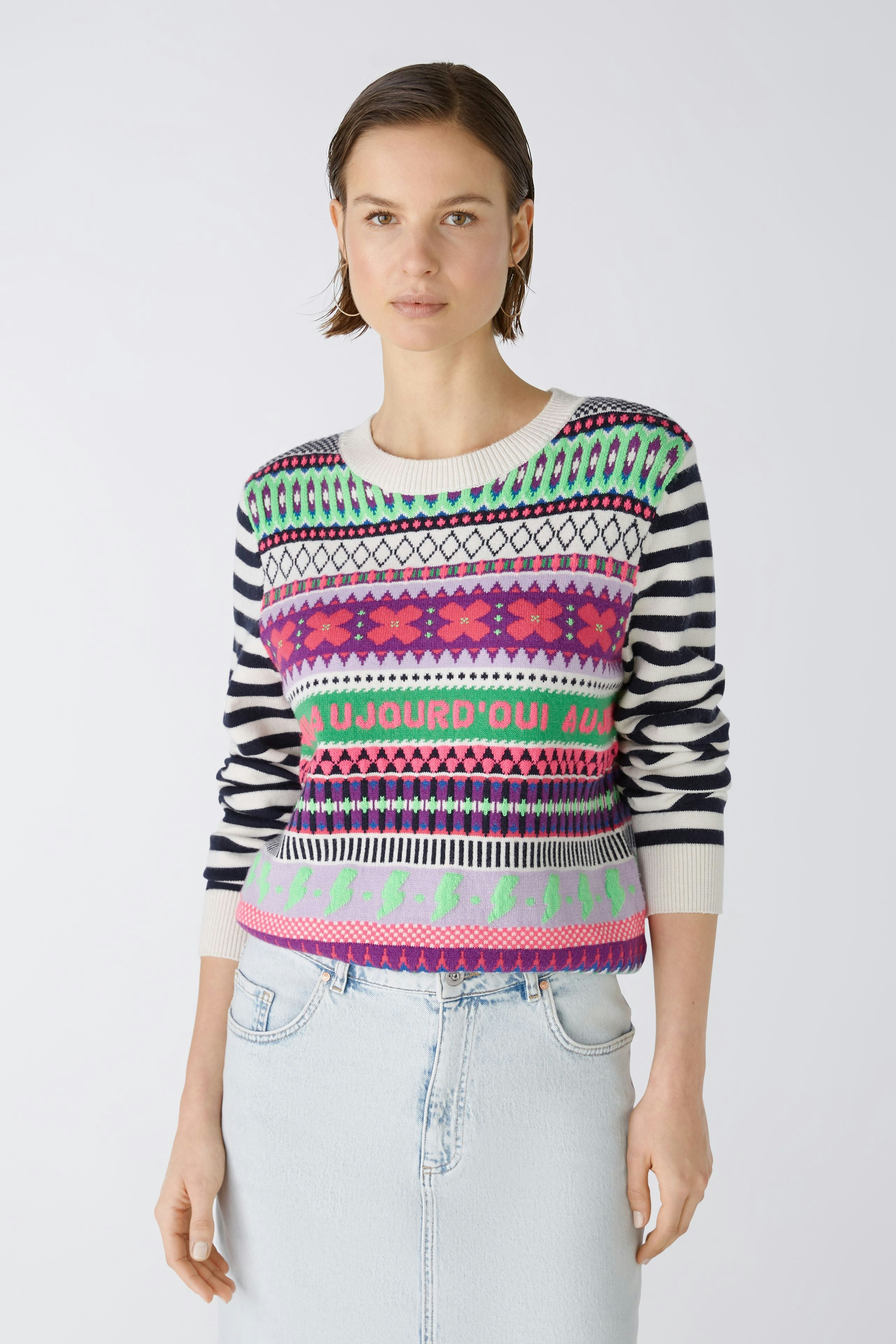 Bild 2 von Pullover - lilac green in lilac green | Oui