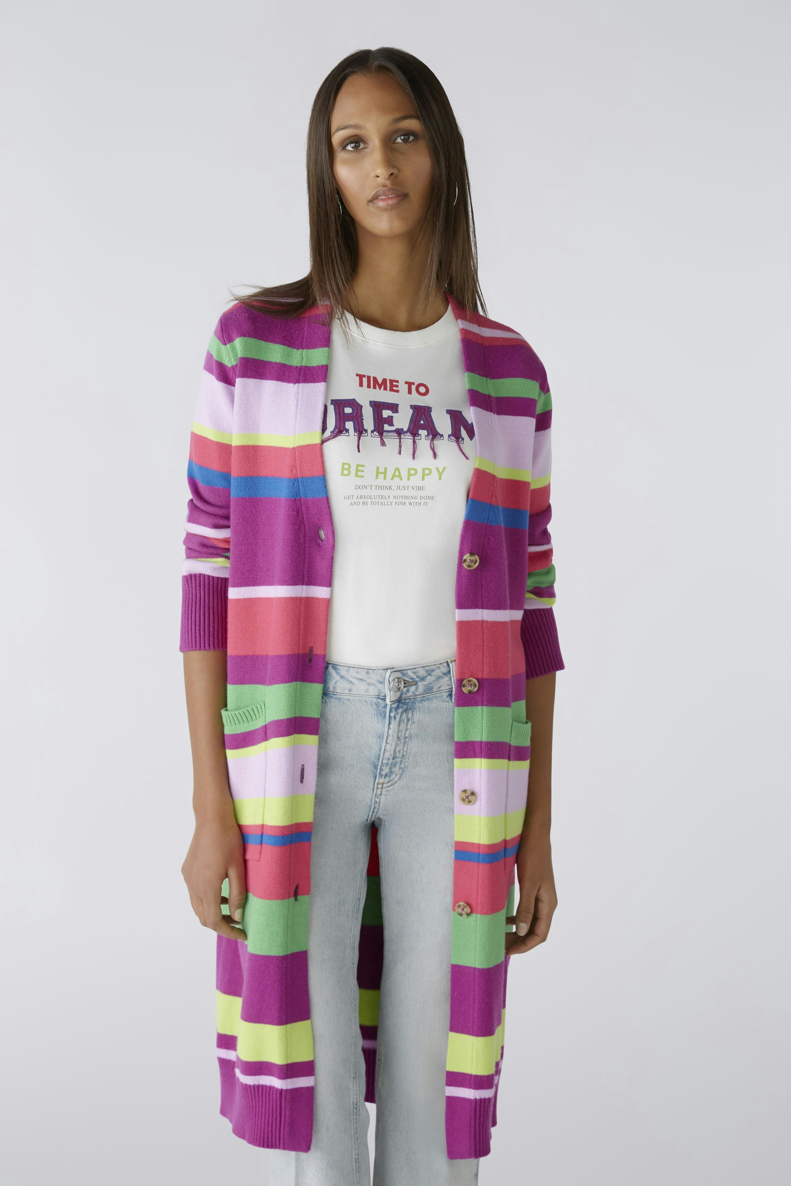 Bild 2 von Knitted coat - lilac green in lilac green | Oui