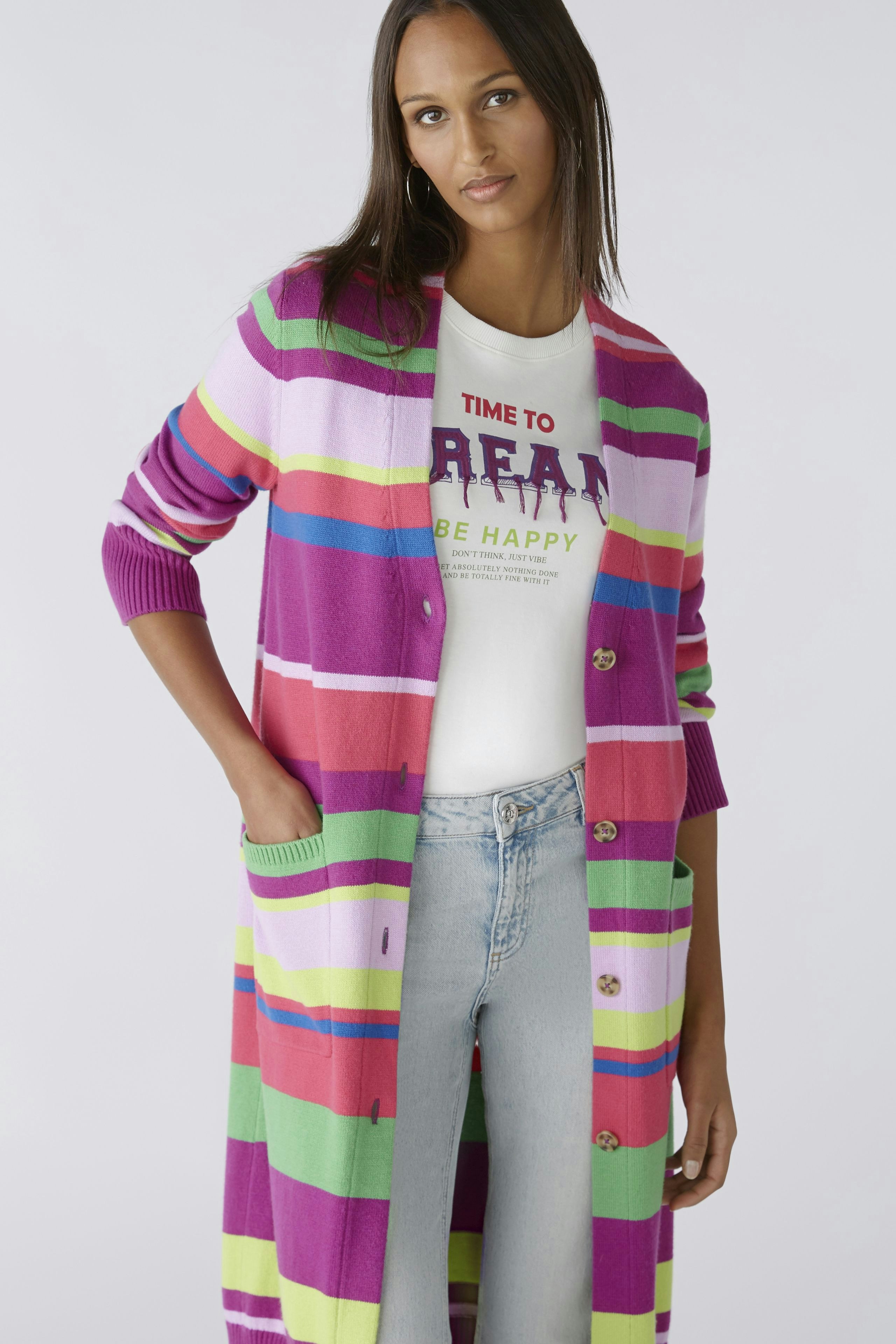 Bild 6 von Knitted coat - lilac green in lilac green | Oui