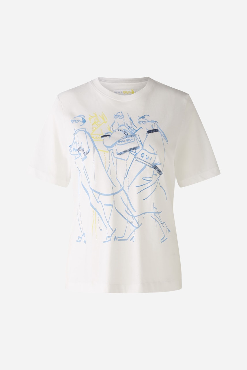 Bild 1 von T-shirt - offwhite blue in offwhite blue | Oui