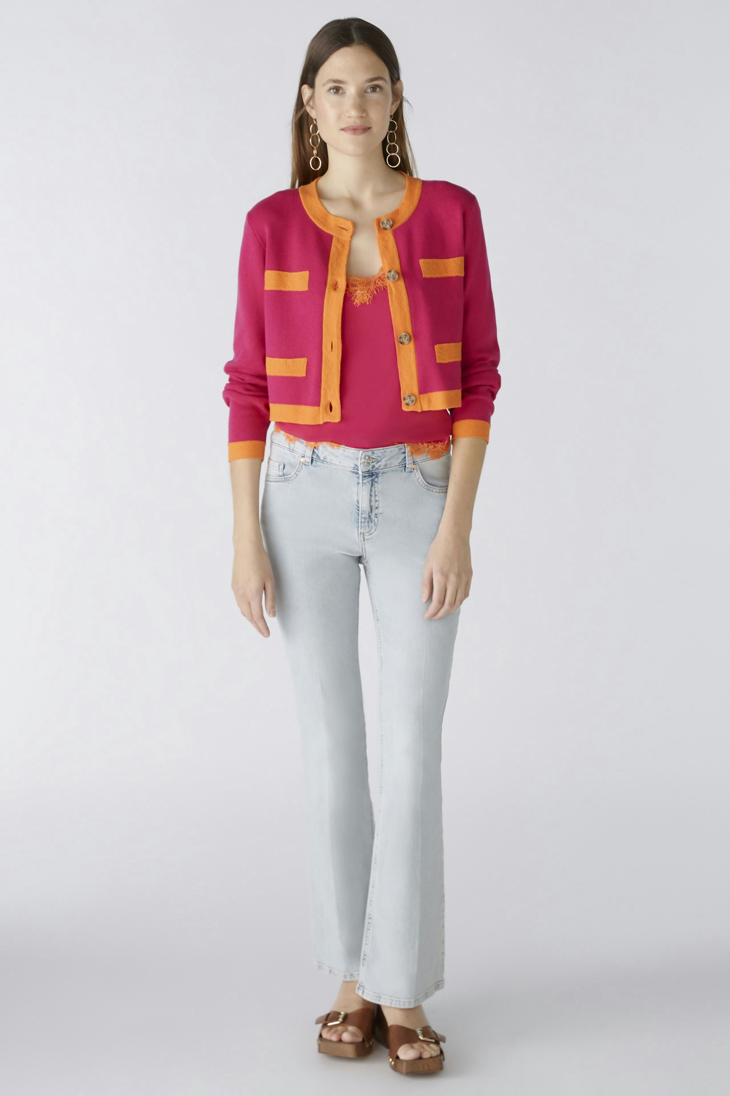 Bild 2 von Strickjacke - pink orange in pink orange | Oui