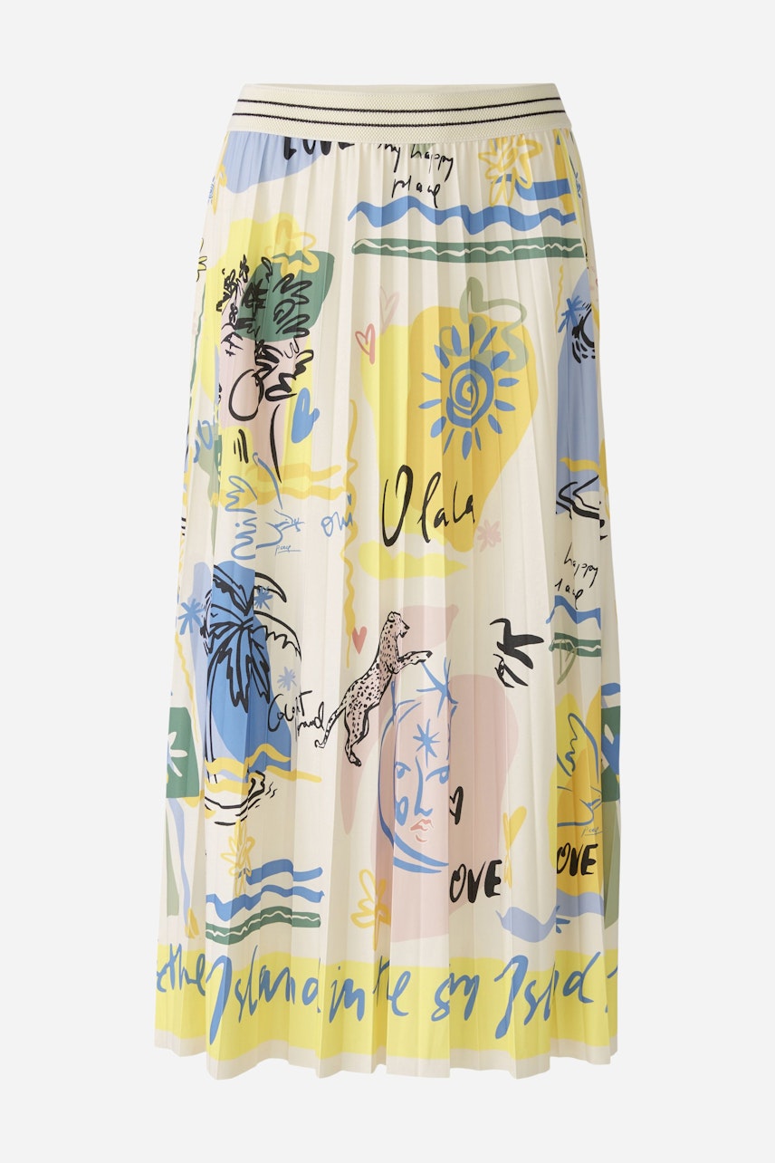 Bild 6 von Midi skirt - yellow blue in yellow blue | Oui