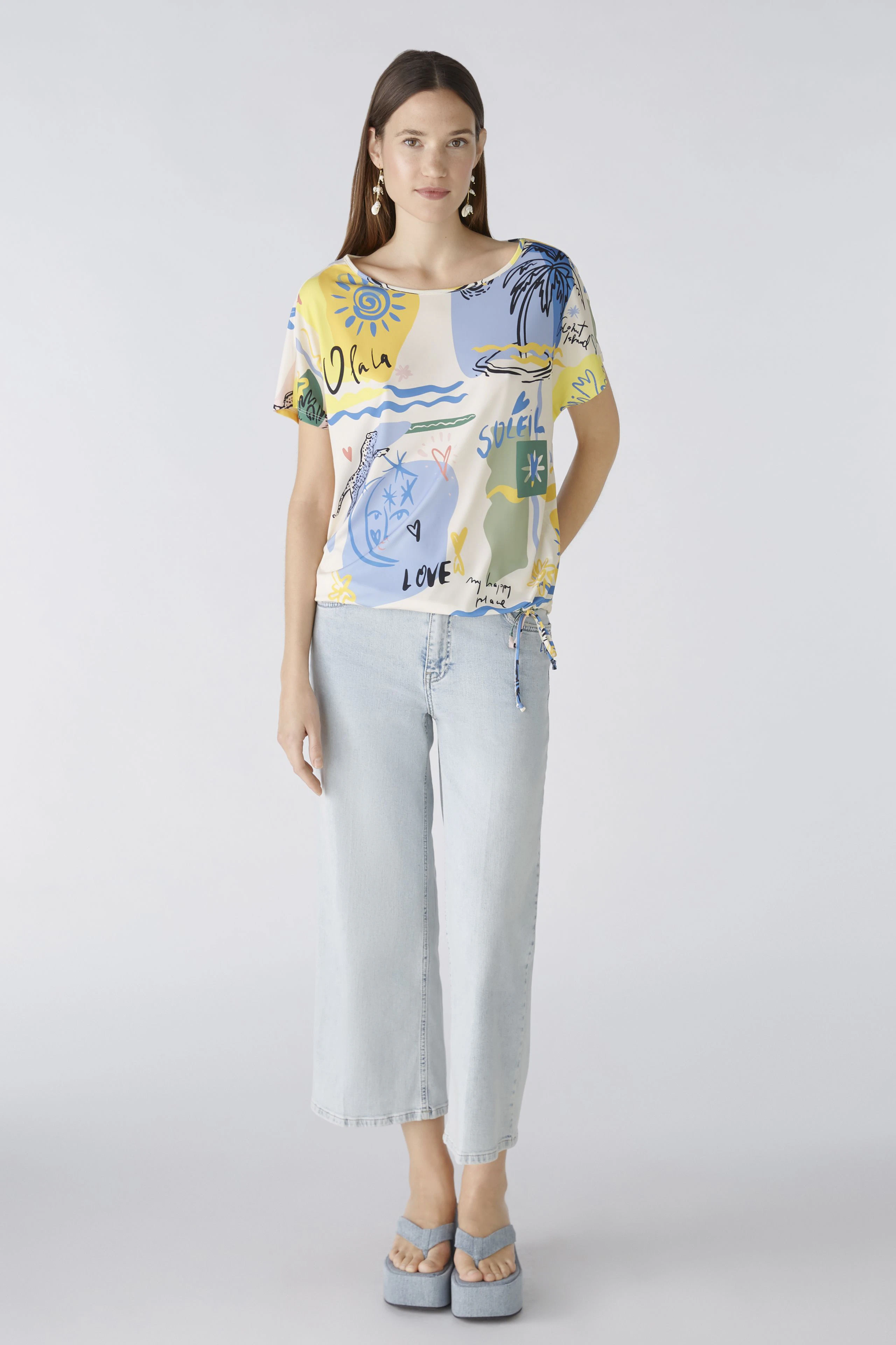 Image 2 of Blouse - yellow blue in yellow blue | Oui